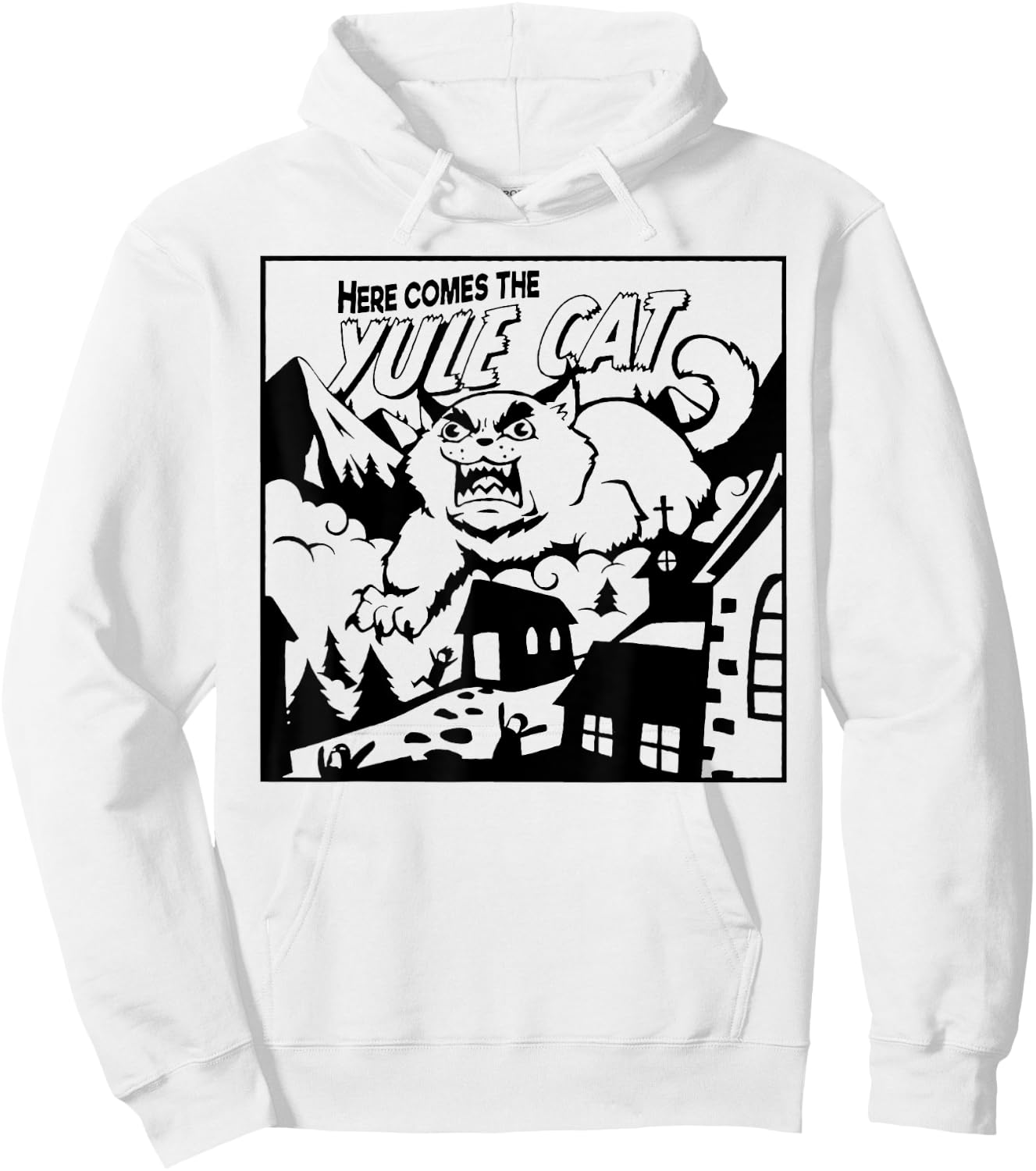 Yule Cat Women Hoodie - Hoodie | White