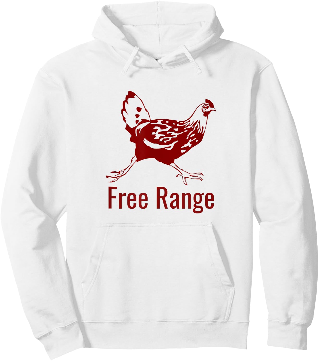 Urban Farmer Backyard Chicken Lover Free Range Hoodie - Hoodie | White