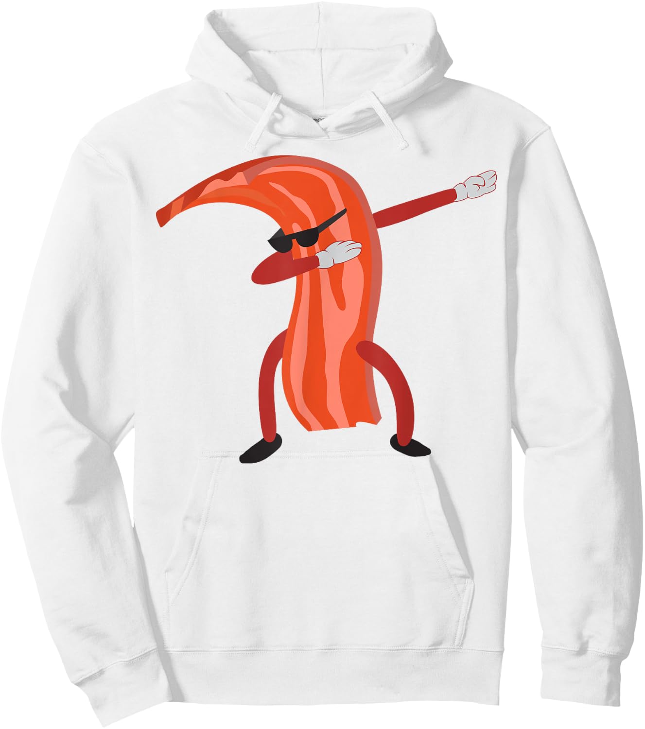 Dabbing Bacon Shirt | Cool Dainty Cut of Pork Gift Hoodie - Hoodie | White