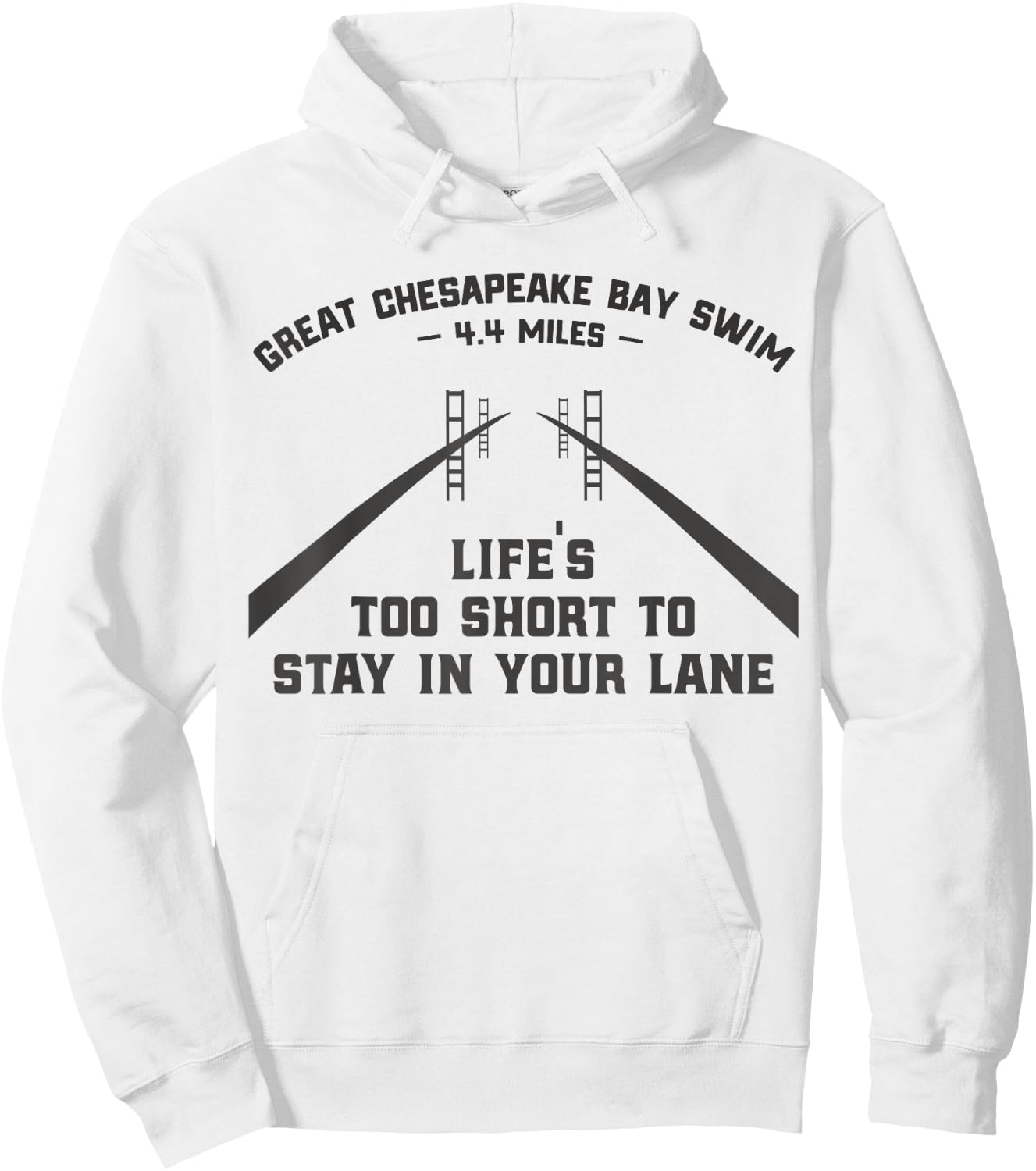 Great Chesapeake Bay Swim Life's Too Short Light Edition Hoodie - Hoodie | White