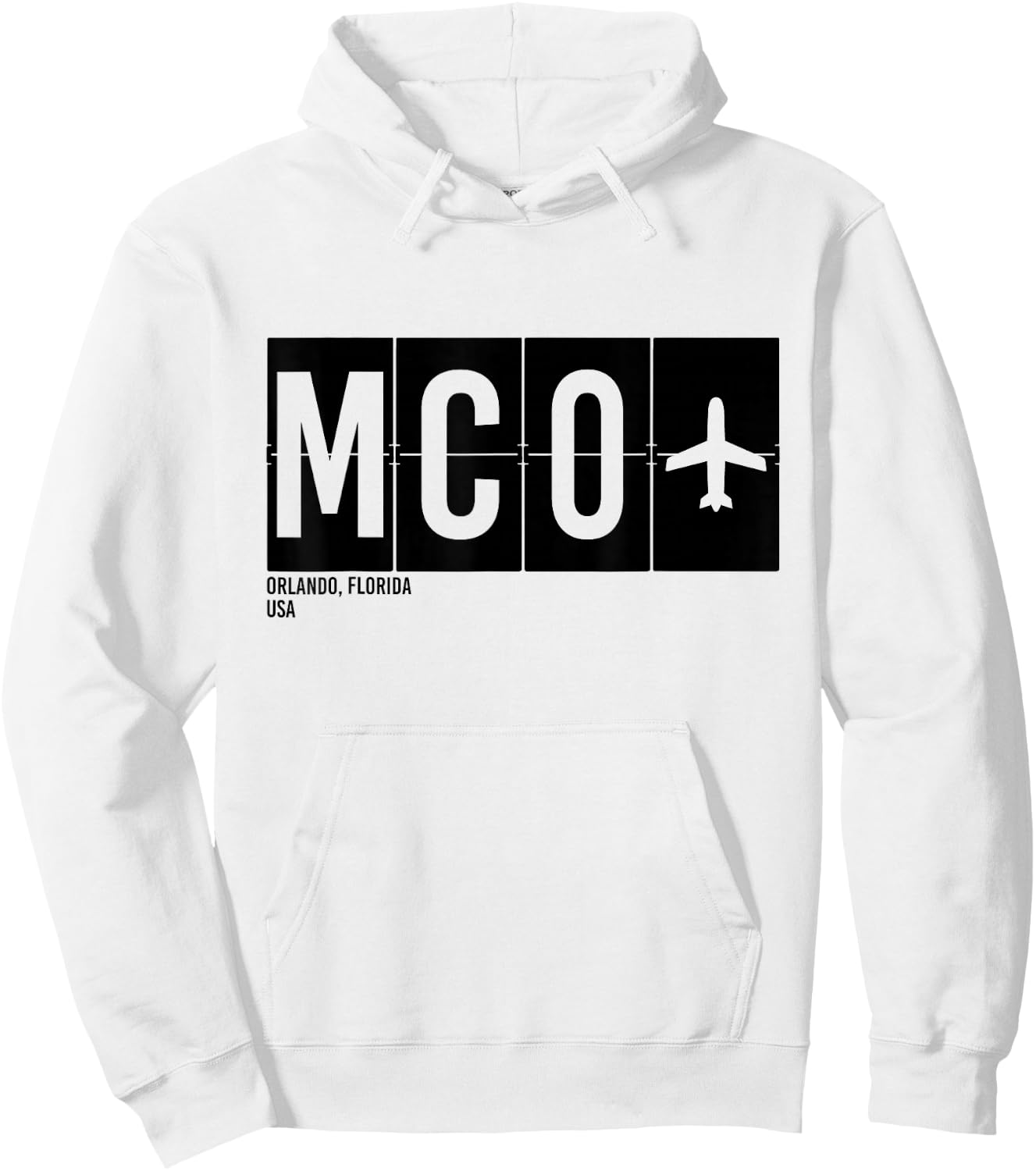 MCO Orlando Florida USA Airport Code International Travel Hoodie - Hoodie | White
