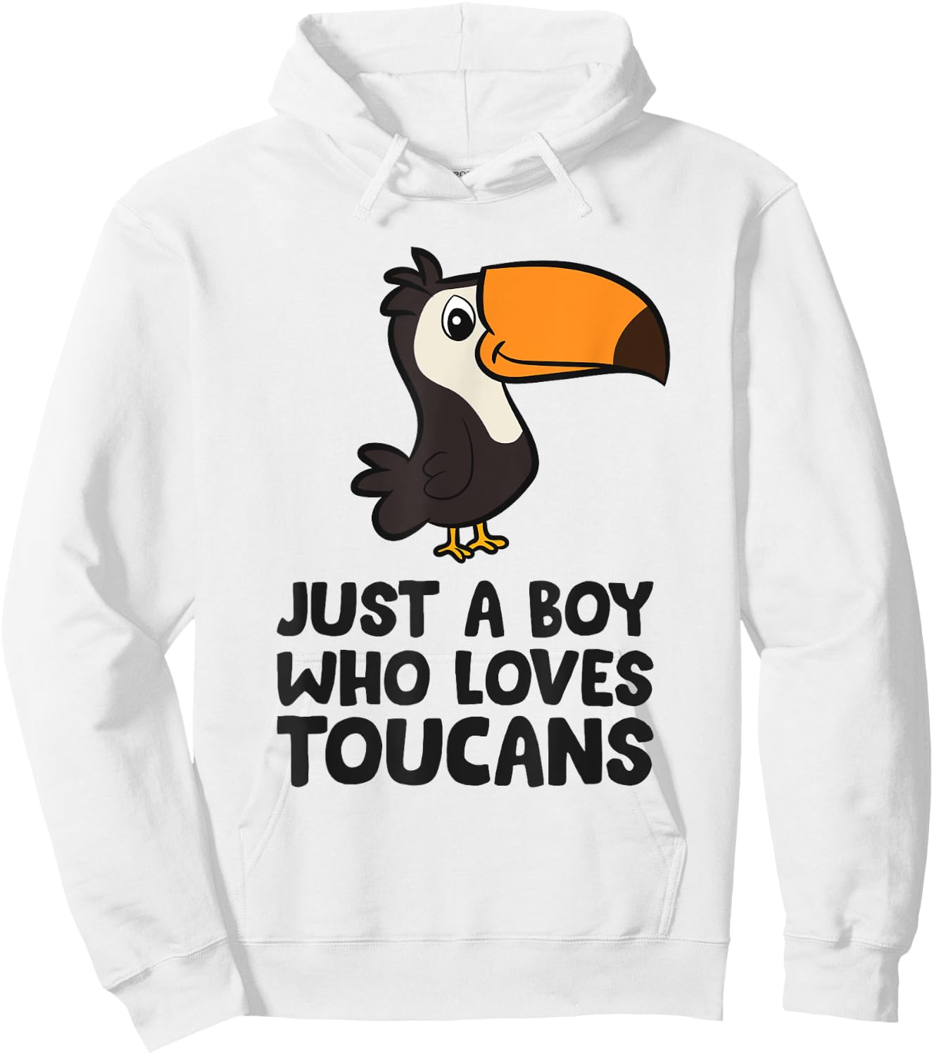 Just a Boy Who Loves Toucans Cute Toucan Bird Hoodie - Hoodie | White