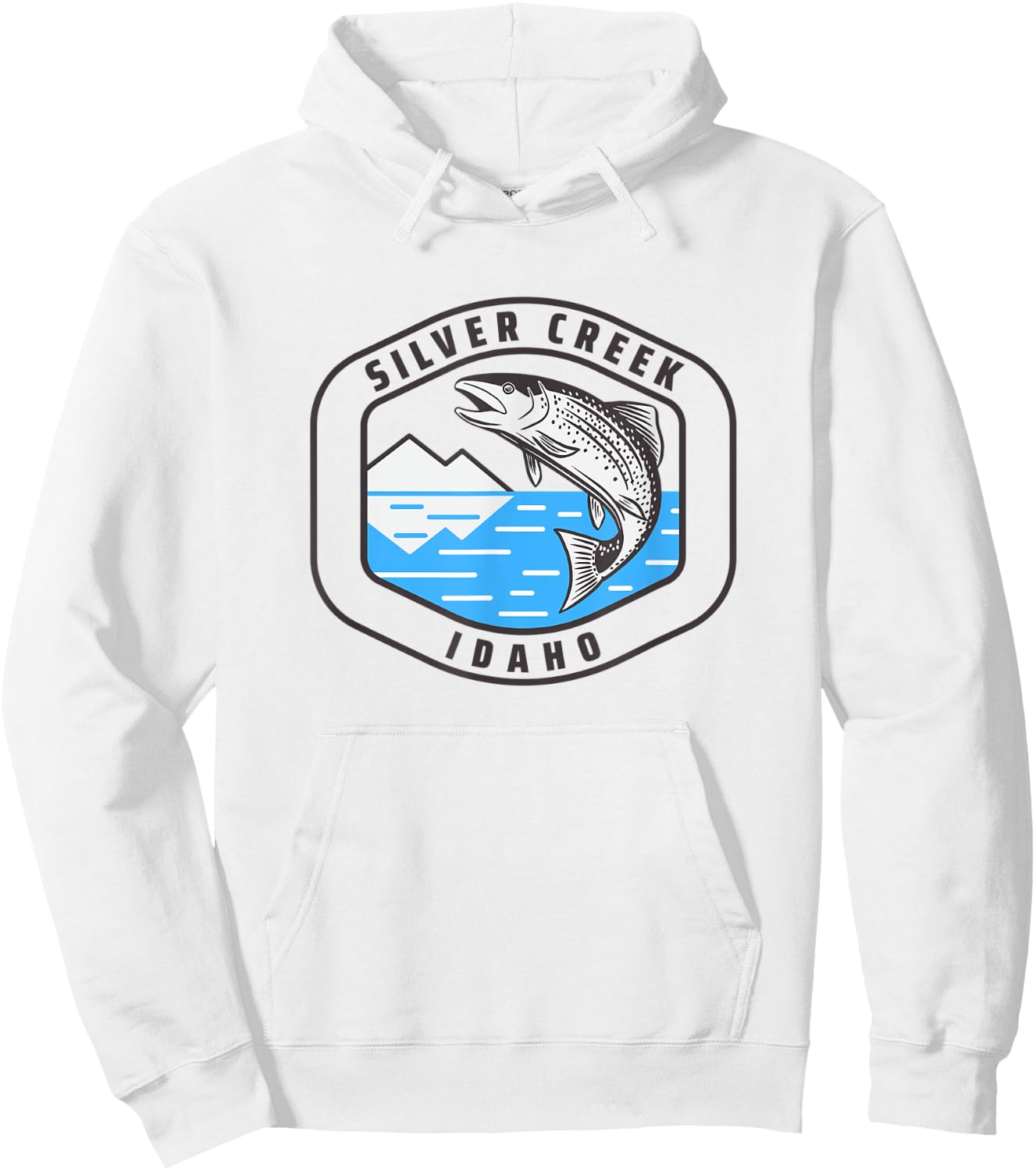 Silver Creek Idaho - Fly Fishing Fisherman Hoodie - Hoodie | White