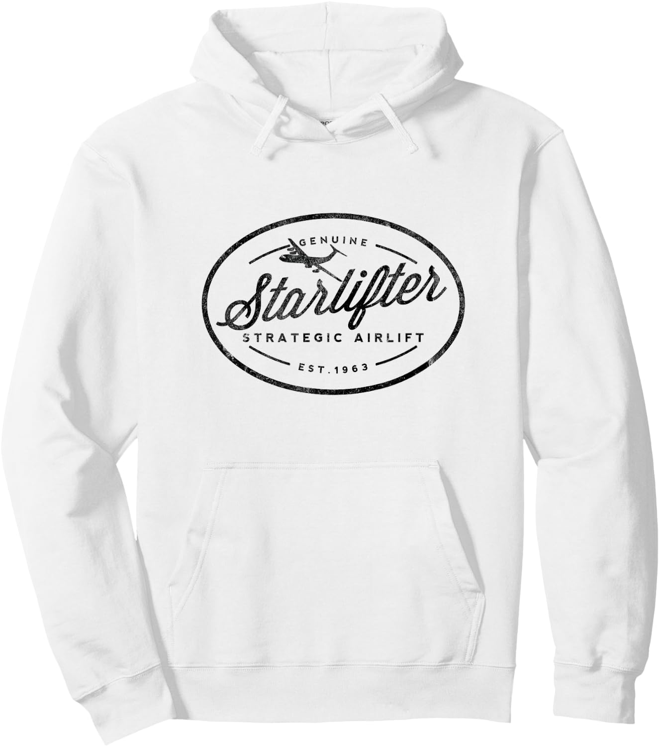 C-141 Genuine Starlifter Airlift Cargo Airplane Hoodie - Hoodie | White