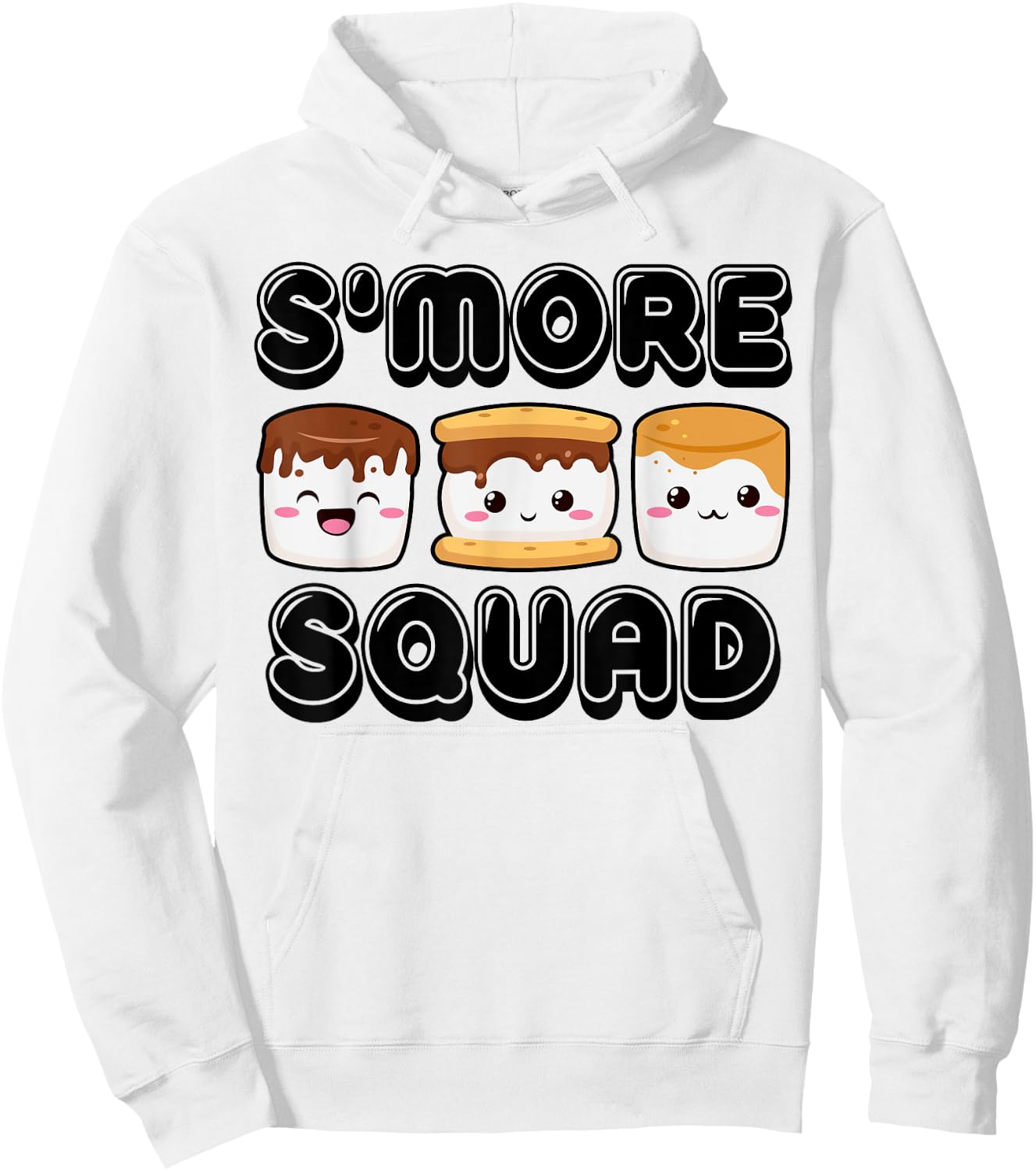 Smore Squad Camping Campfire Chocolate Marshmallow S'mores Hoodie - Hoodie | White