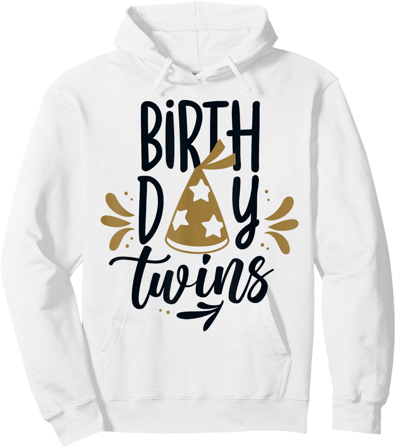 Birthday Twins Celebrate Cute Twin Hoodie - Hoodie | White