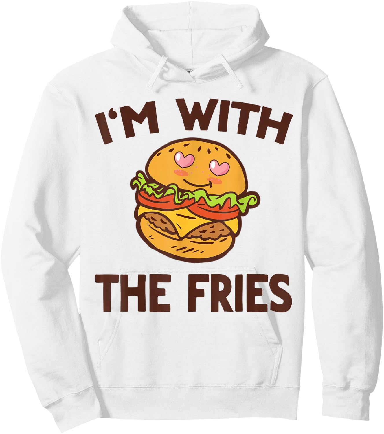 Burger & Fries Matching Couples His & Hers Hoodie - Hoodie | White