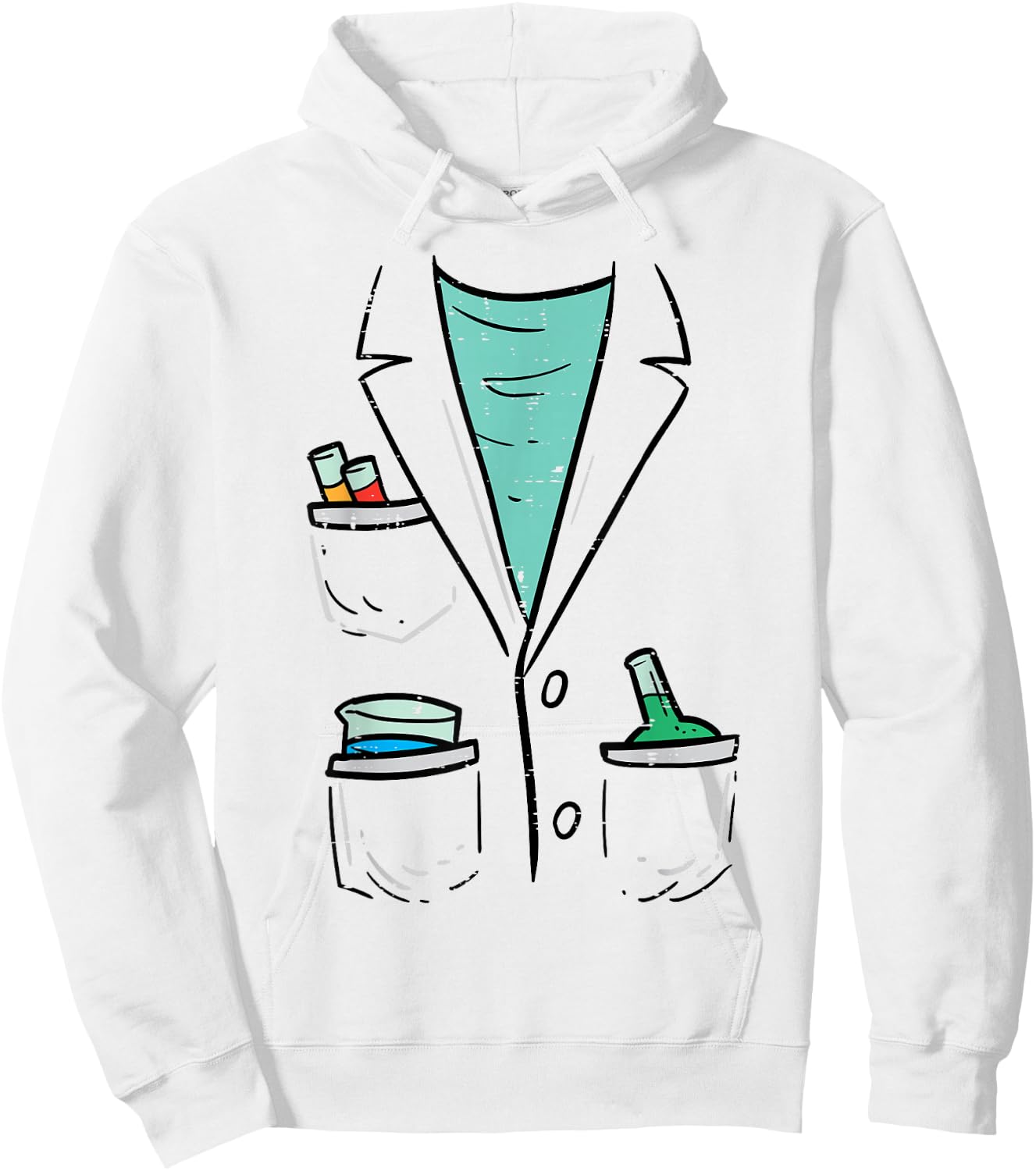 Mad Scientist Chemist Costume Funny Halloween Nerd Geek Boys Hoodie - Hoodie | White
