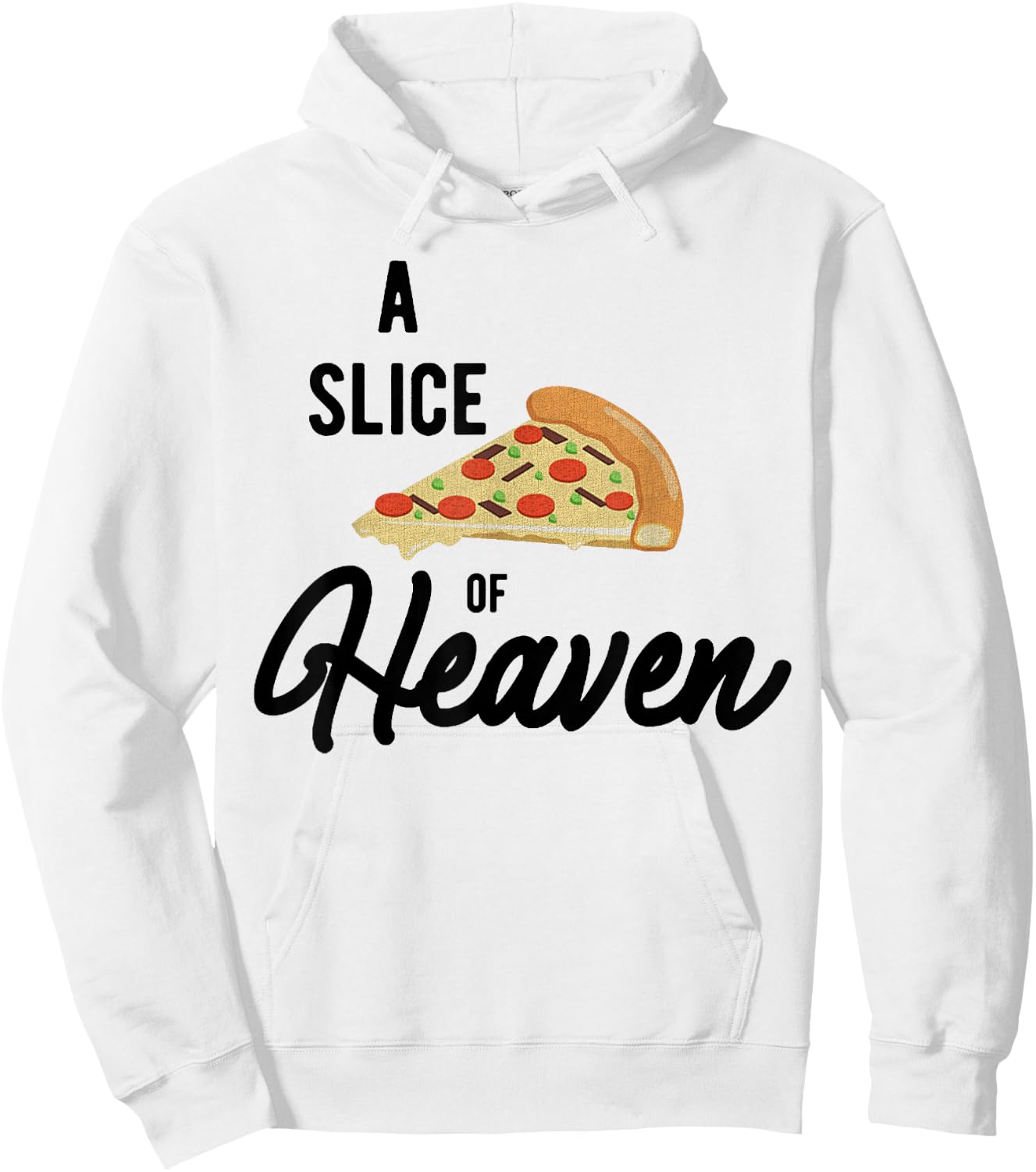 A slice of mystical pizza in the sky style Hoodie - Hoodie | White