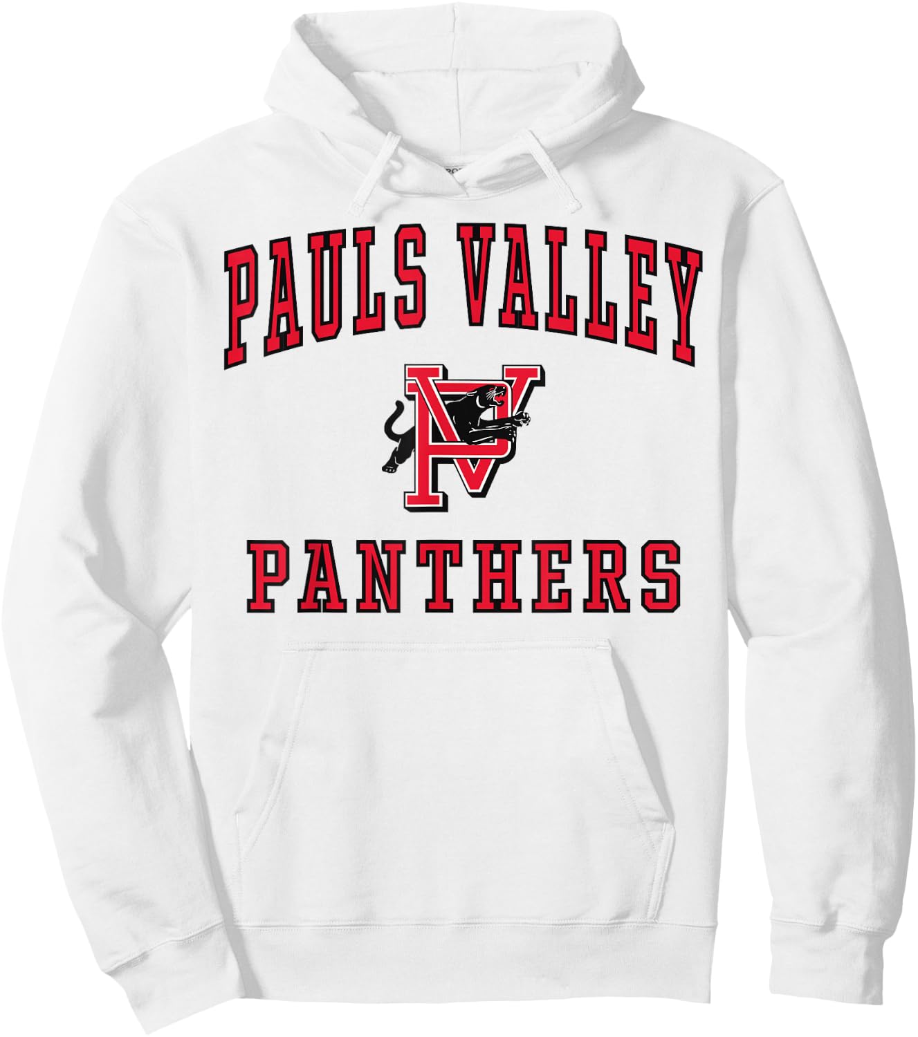 Pauls Valley High School Panthers C1 Hoodie - Hoodie | White