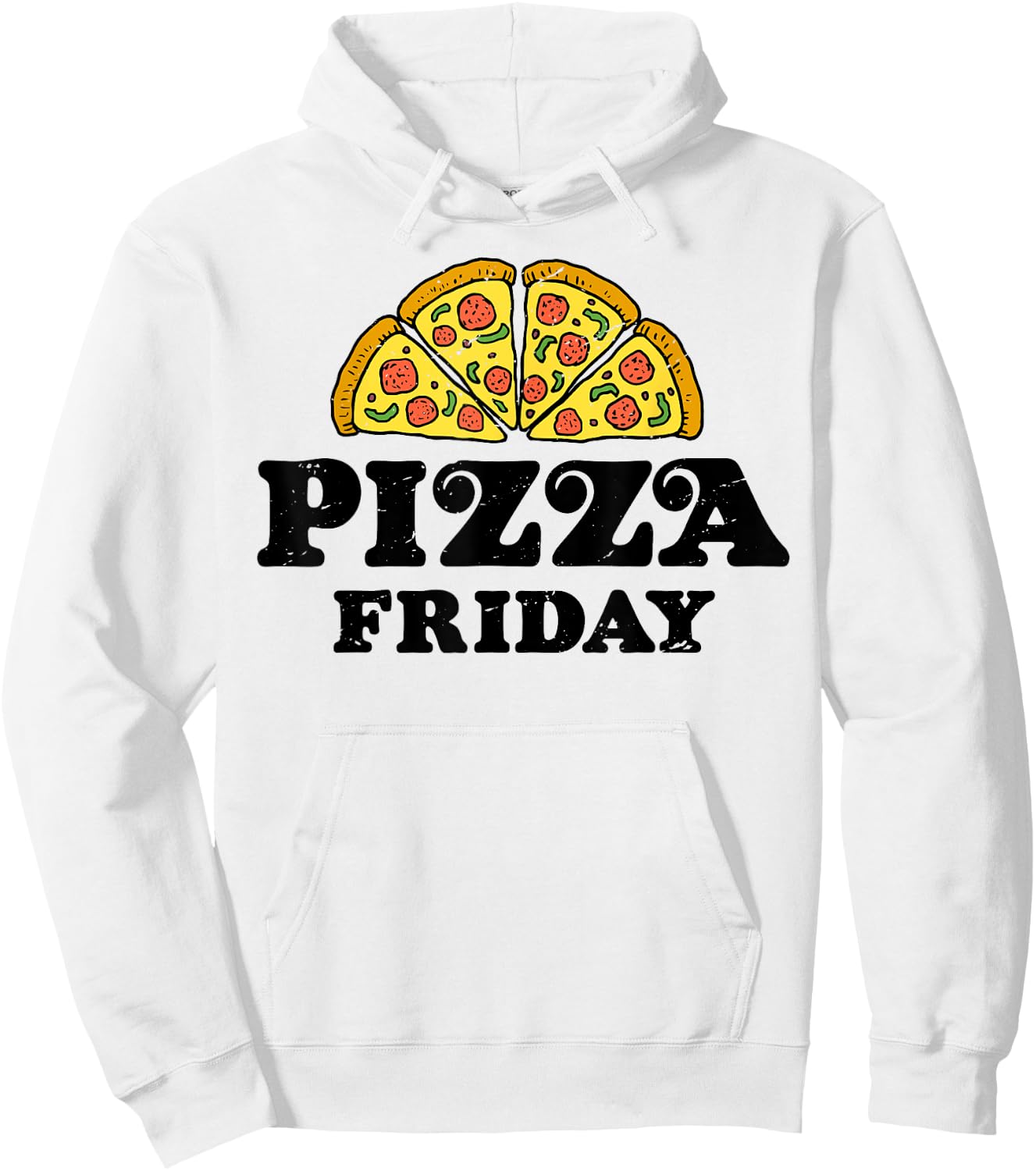 Pepperoni Pizza Friday Italian Food Lover Women Men Boys Hoodie - Hoodie | White