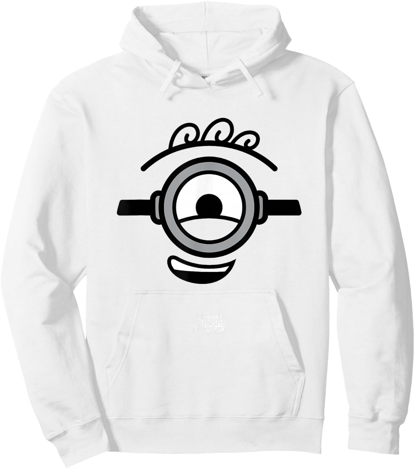 Minions James Big Face Costume Graphic Hoodie - Hoodie | White