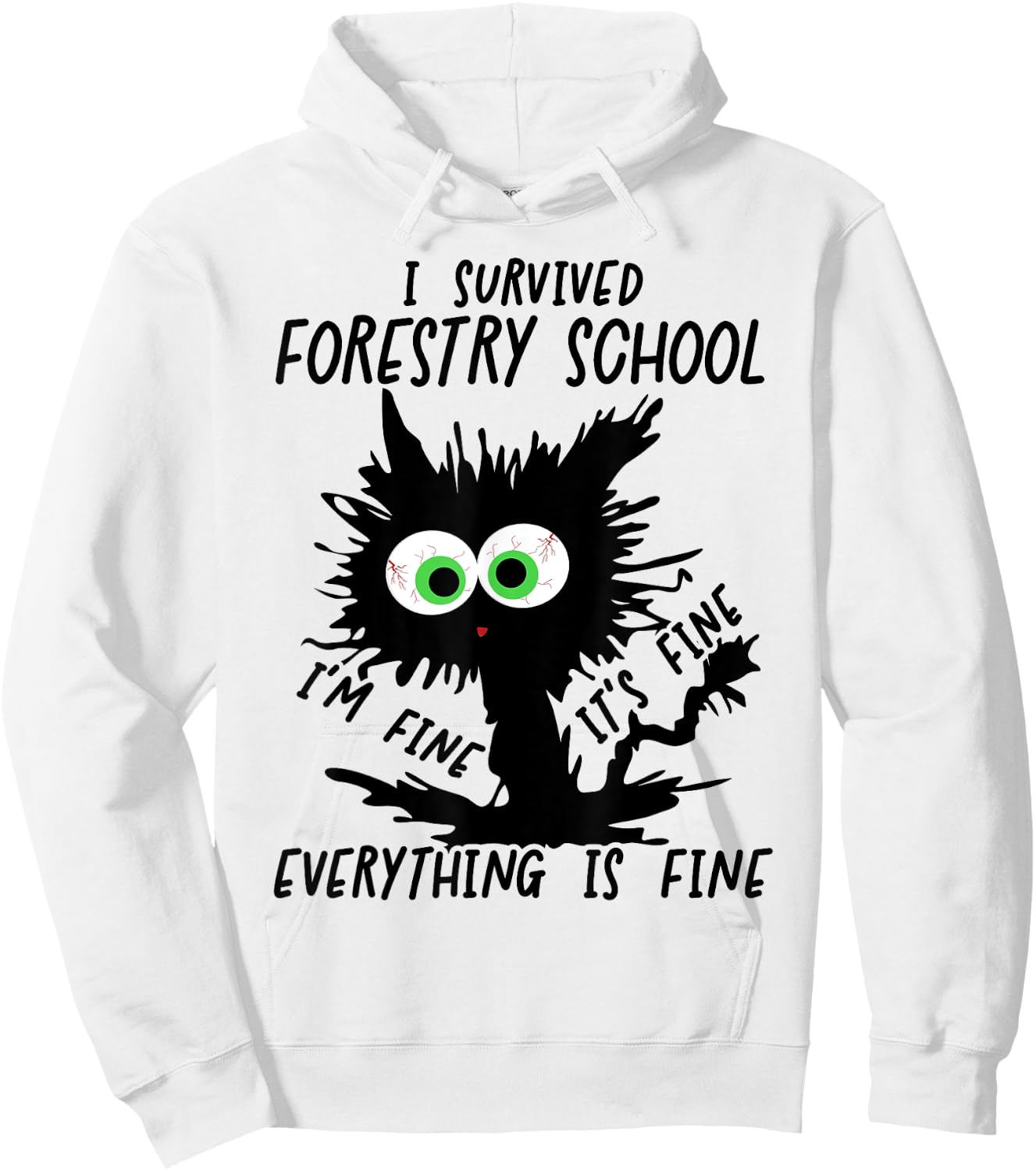 I Survived Forestry School Graduation 2025 Hoodie - Hoodie | White
