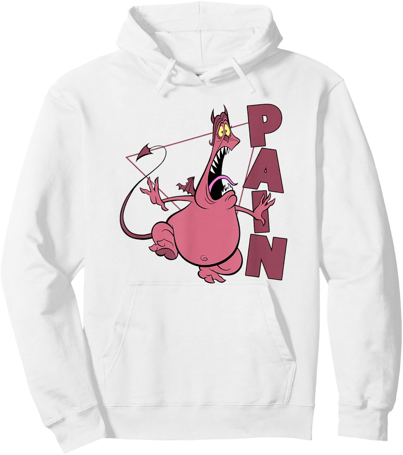 Disney Hercules Pain Geometric Name Portrait Hoodie - Hoodie | White