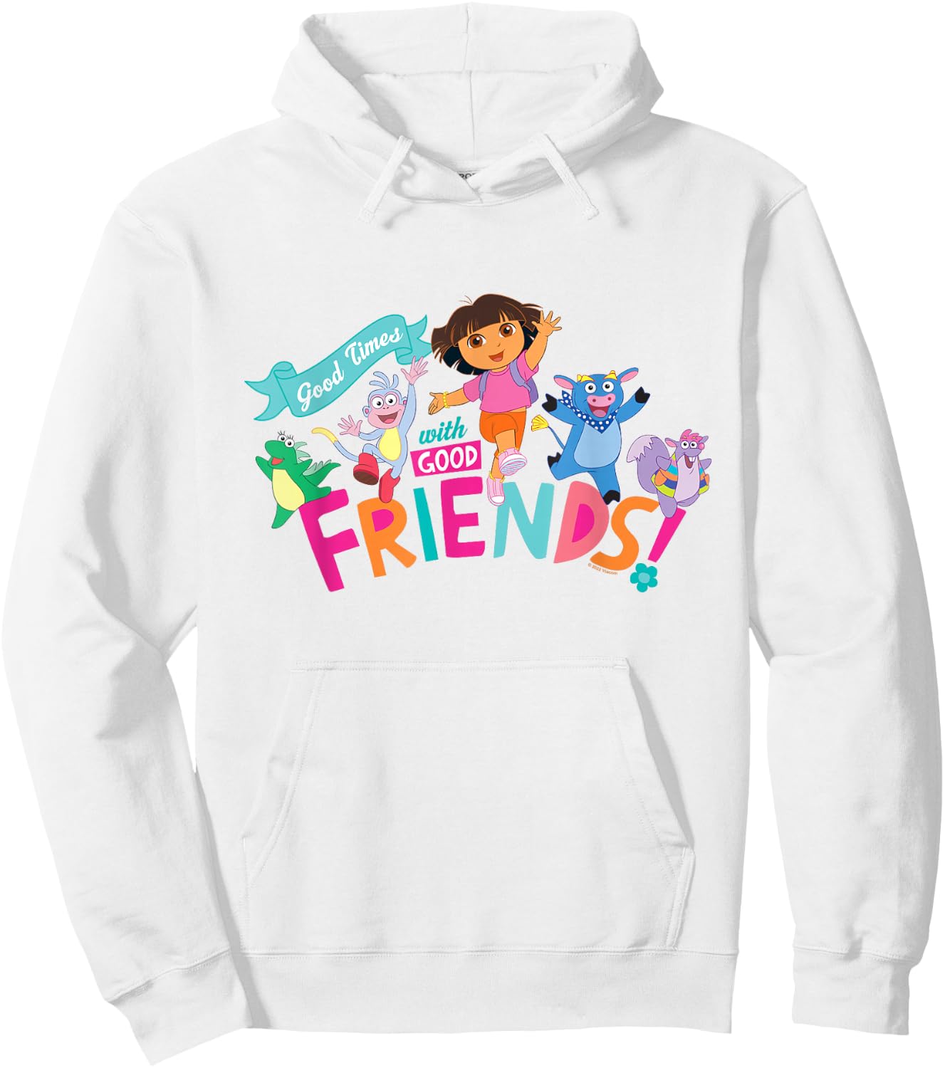 Dora The Explorer Good Times with Good Friends Hoodie - Hoodie | White