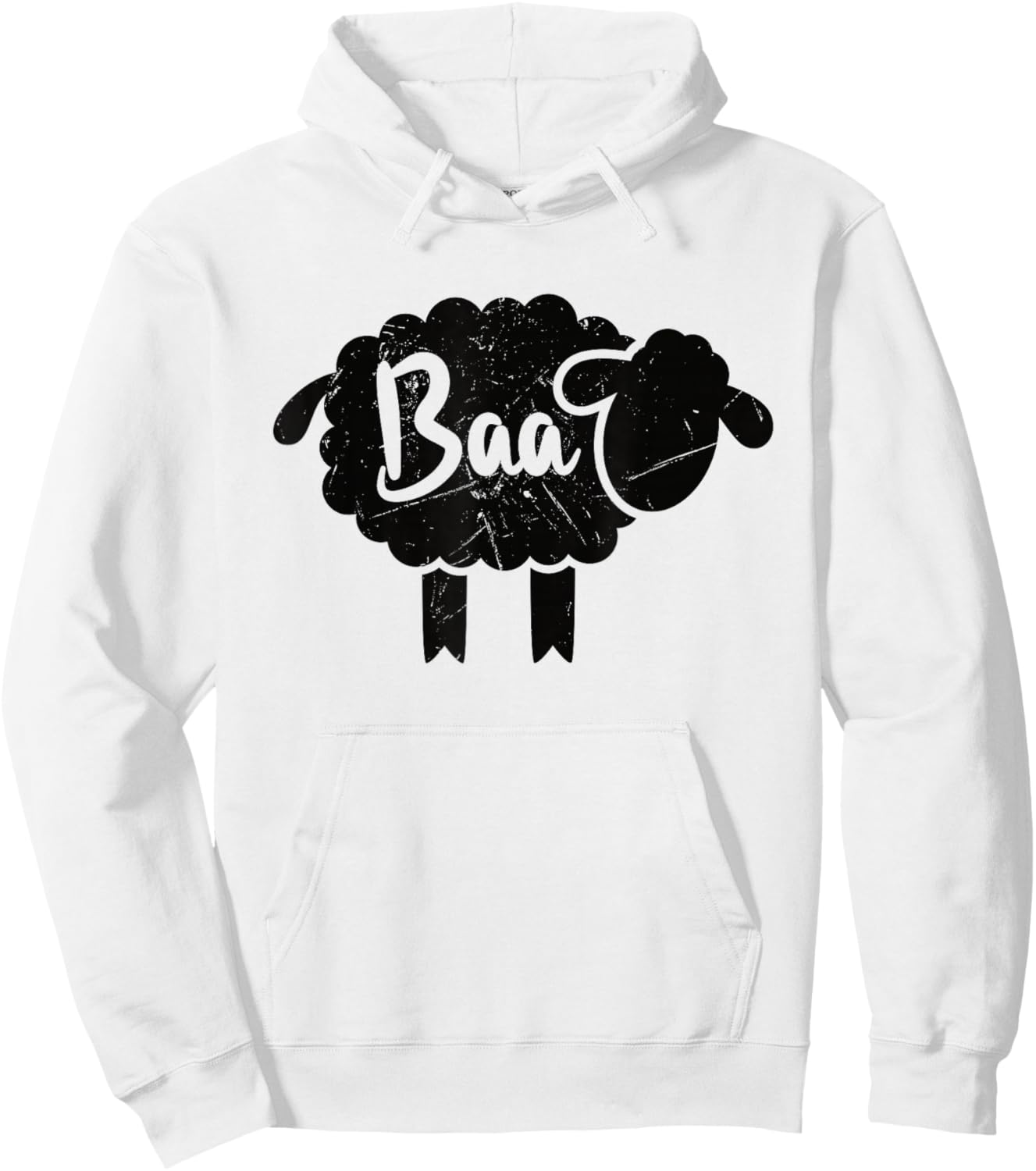 Cute Baa Sheep Sound Black Sheep Toy Lovers Gift Hoodie - Hoodie | White
