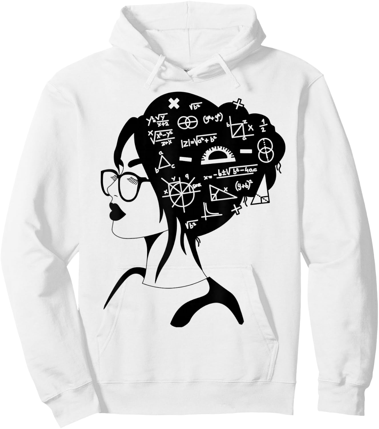 Math Lover Girl | Cute Teacher and student Hoodie - Hoodie | White