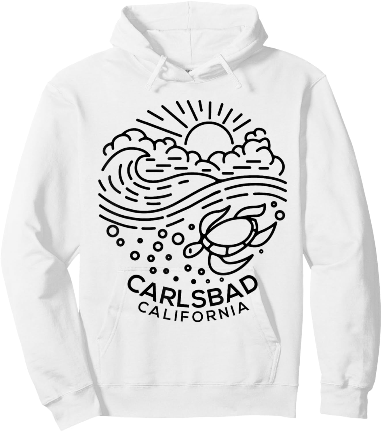Carlsbad CA Hoodie - Hoodie | White