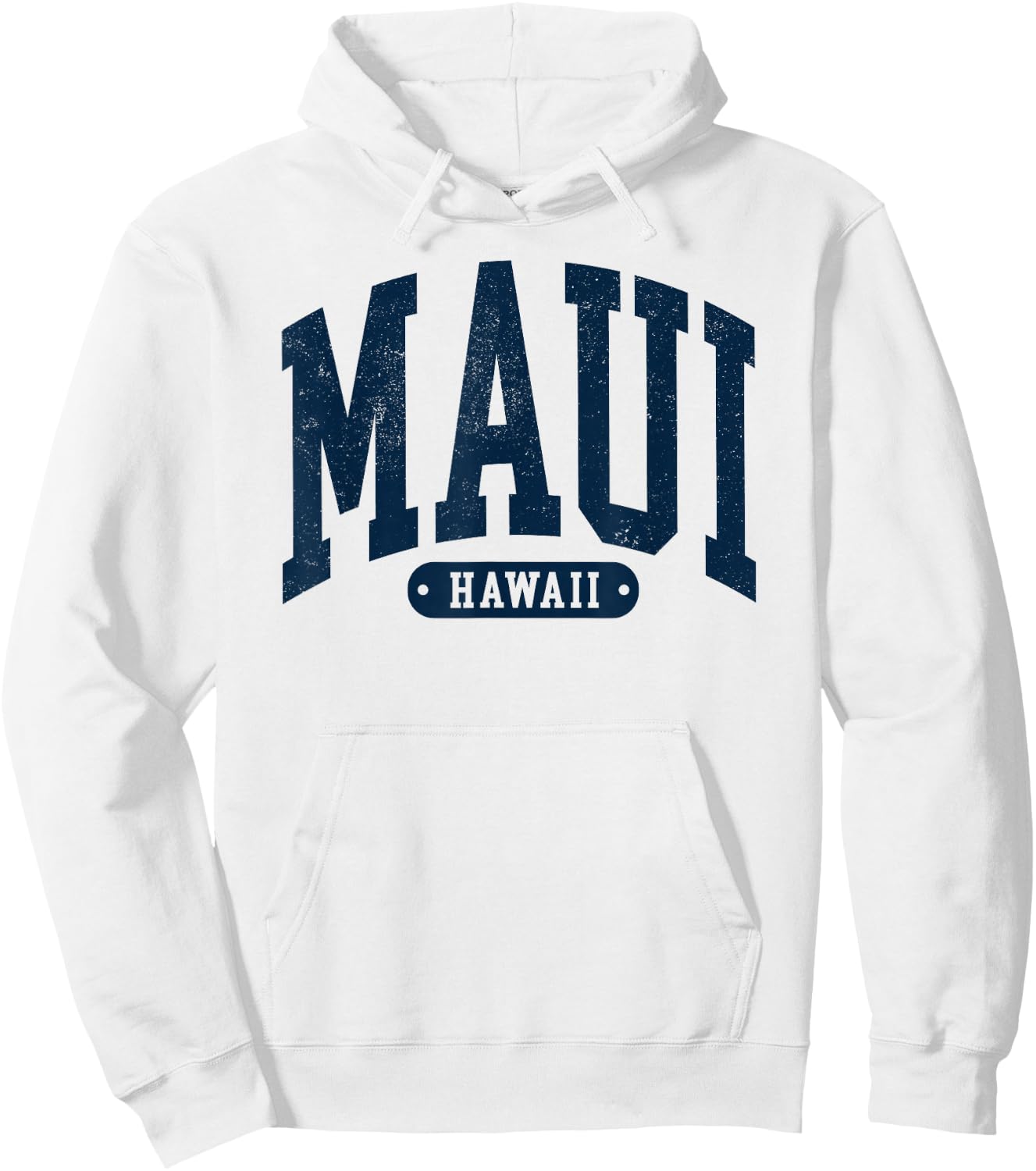 Maui Hawaii Beach Vacation Preppy Retro Throwback Men Hoodie - Hoodie | White
