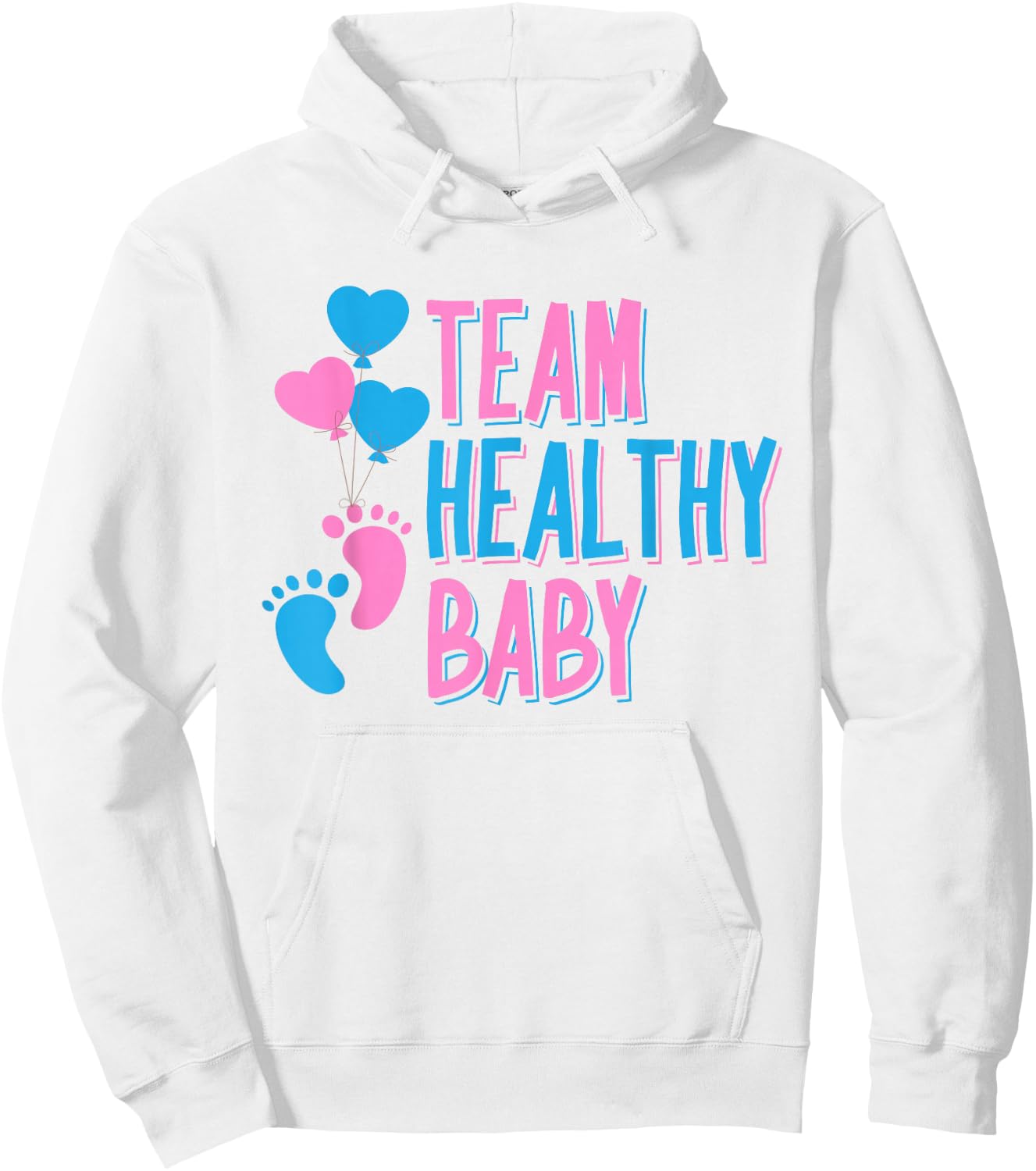 Team Healthy Baby Shirt | Future Parents Baby Shower Gift Hoodie - Hoodie | White