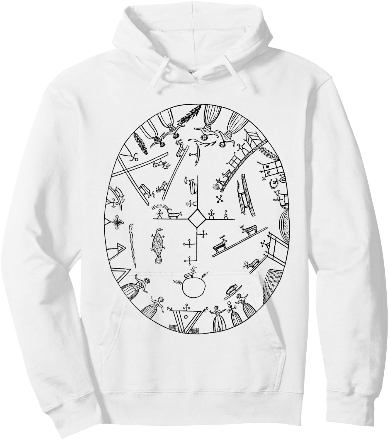 Sami Saami Sapmi Lapp Laplander Scandinavia Nordic Hoodie - Hoodie | White