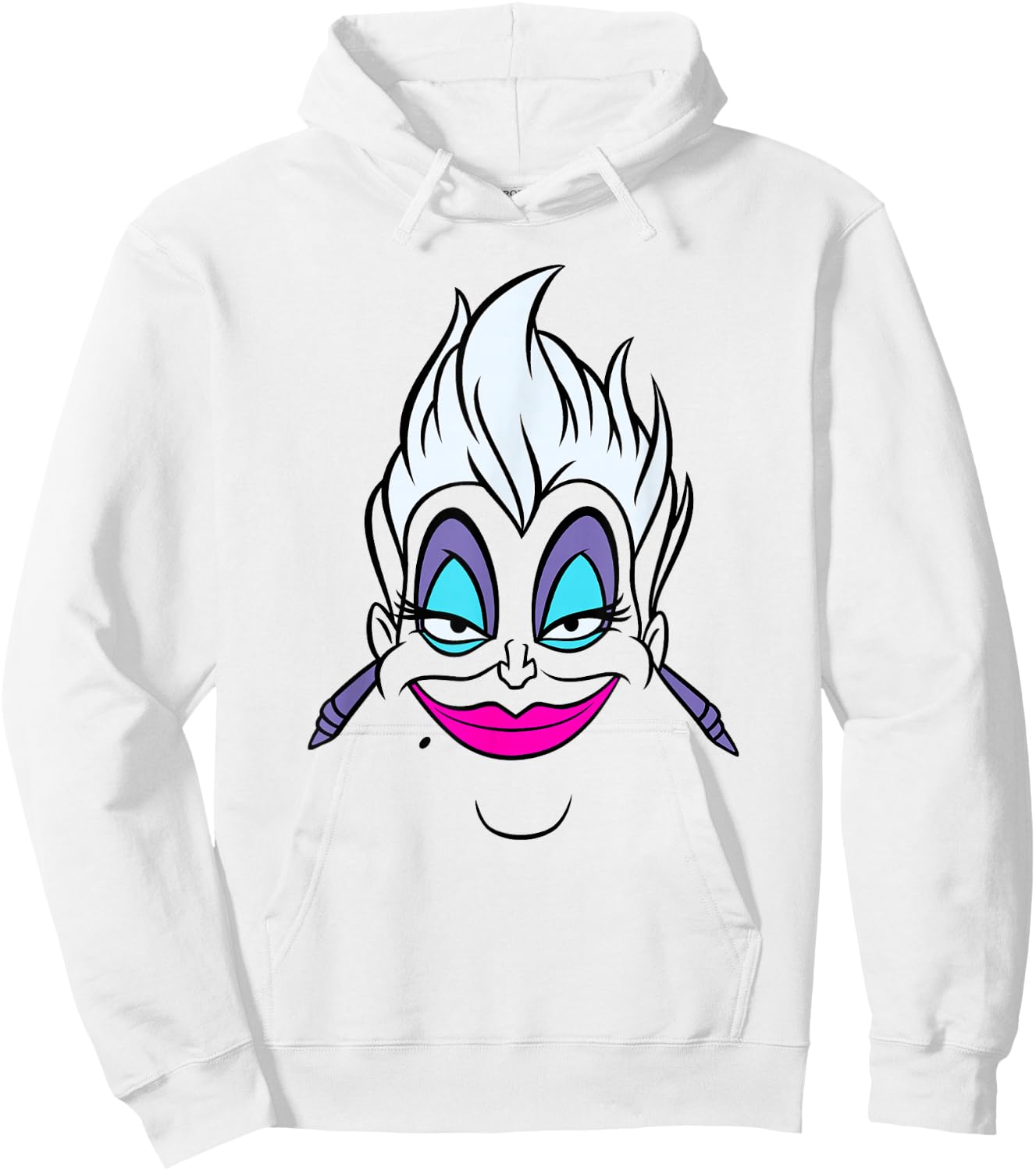Disney Villains Ursula Big Face Hoodie - Hoodie | White