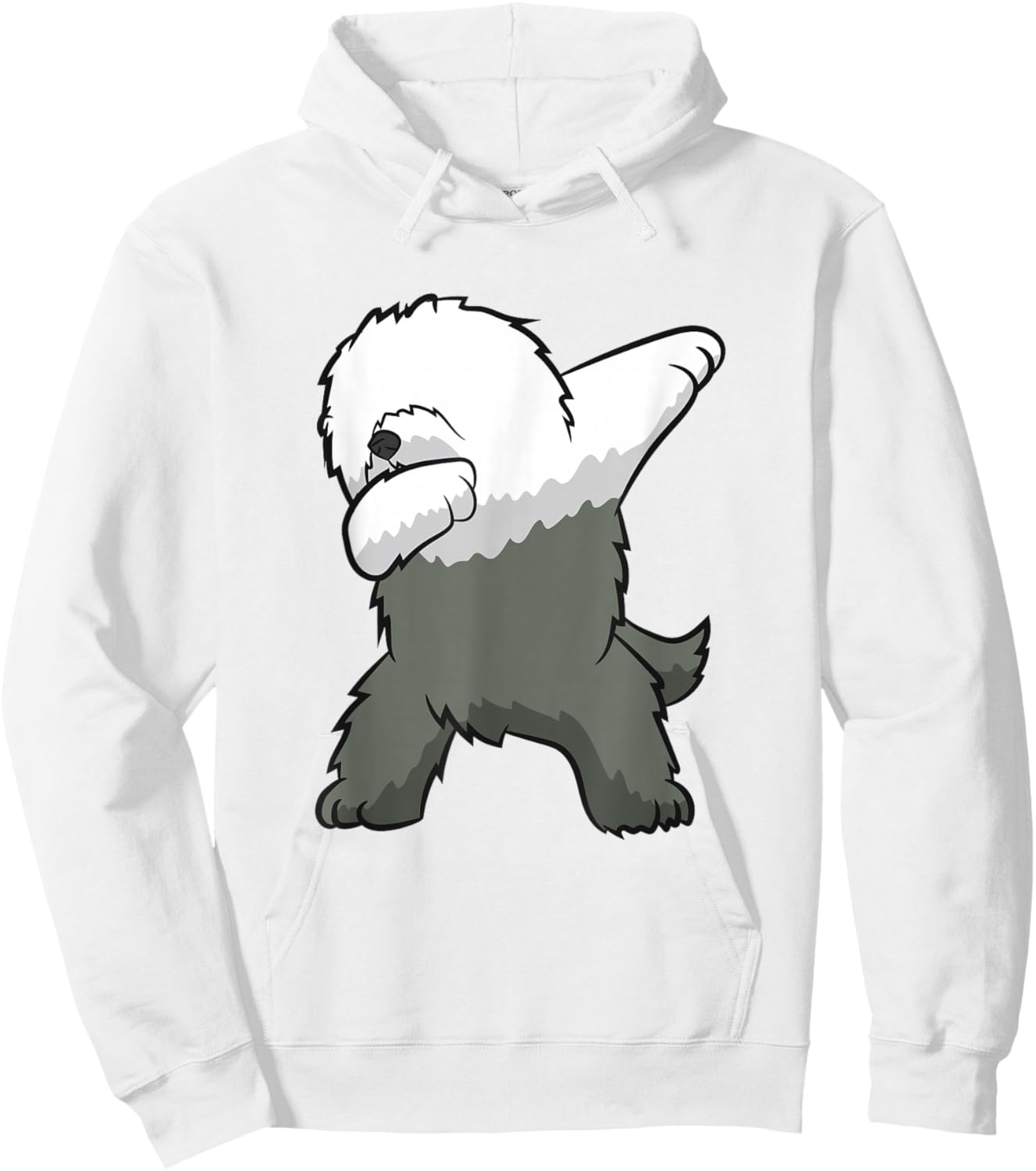 Old English Sheepdog Dog Dancing English Sheepdog Hoodie - Hoodie | White