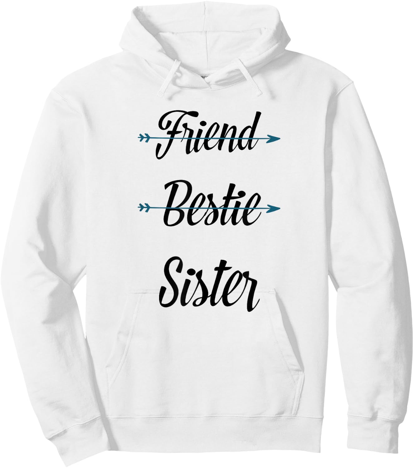 Friend Bestie Soul Sister Best for 2 3 Girls BFF Hoodie - Hoodie | White