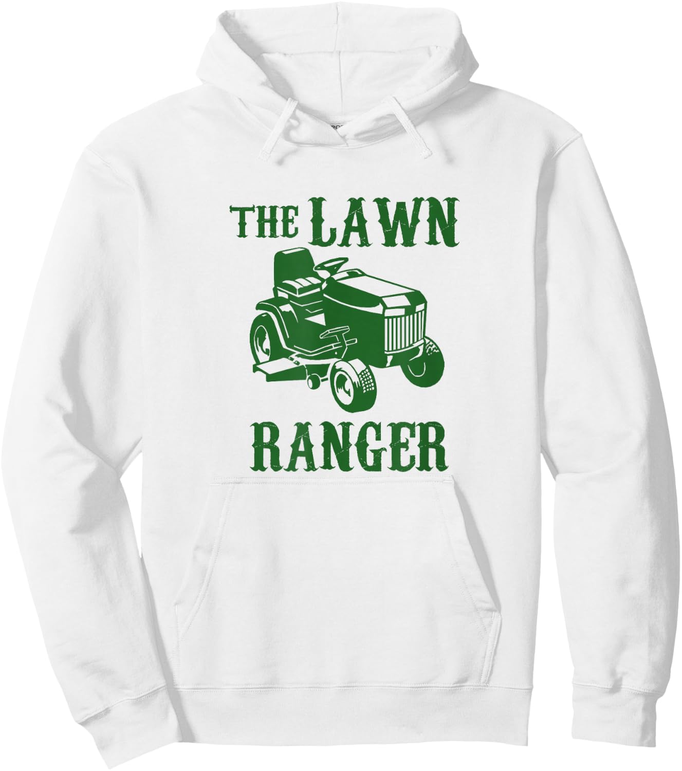 The Lawn Ranger Lawnmower Hoodie - Hoodie | White