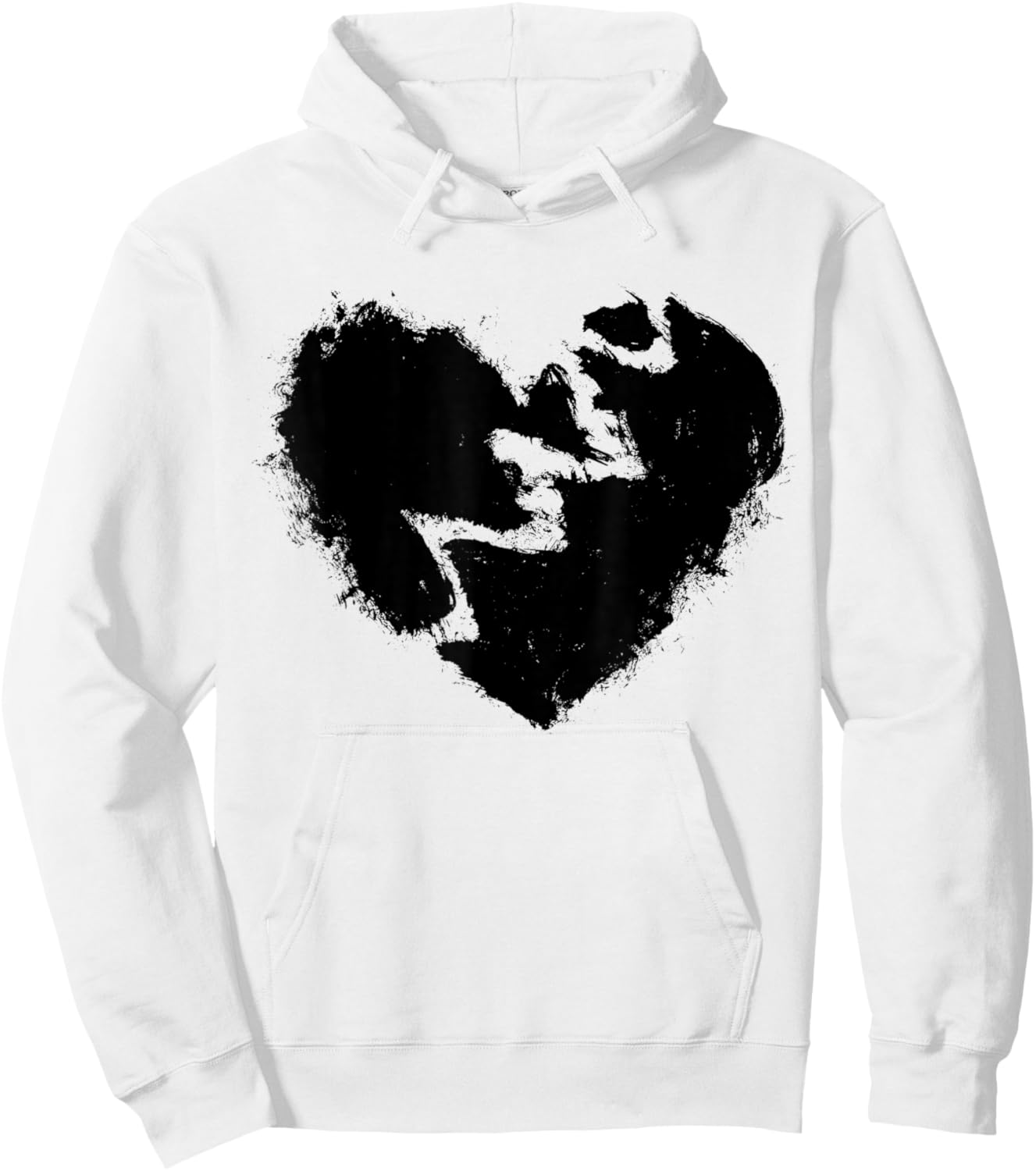 Broken Heart Gift Shirt Graffiti Hoodie - Hoodie | White