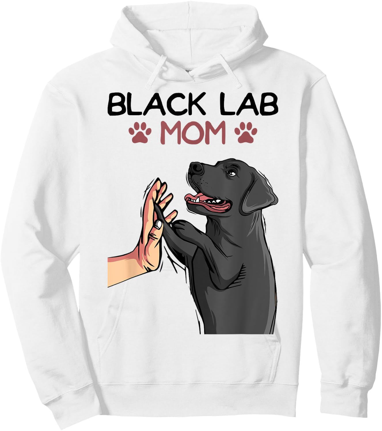 Black Lab Mom Labrador Retriever Women Hoodie - Hoodie | White