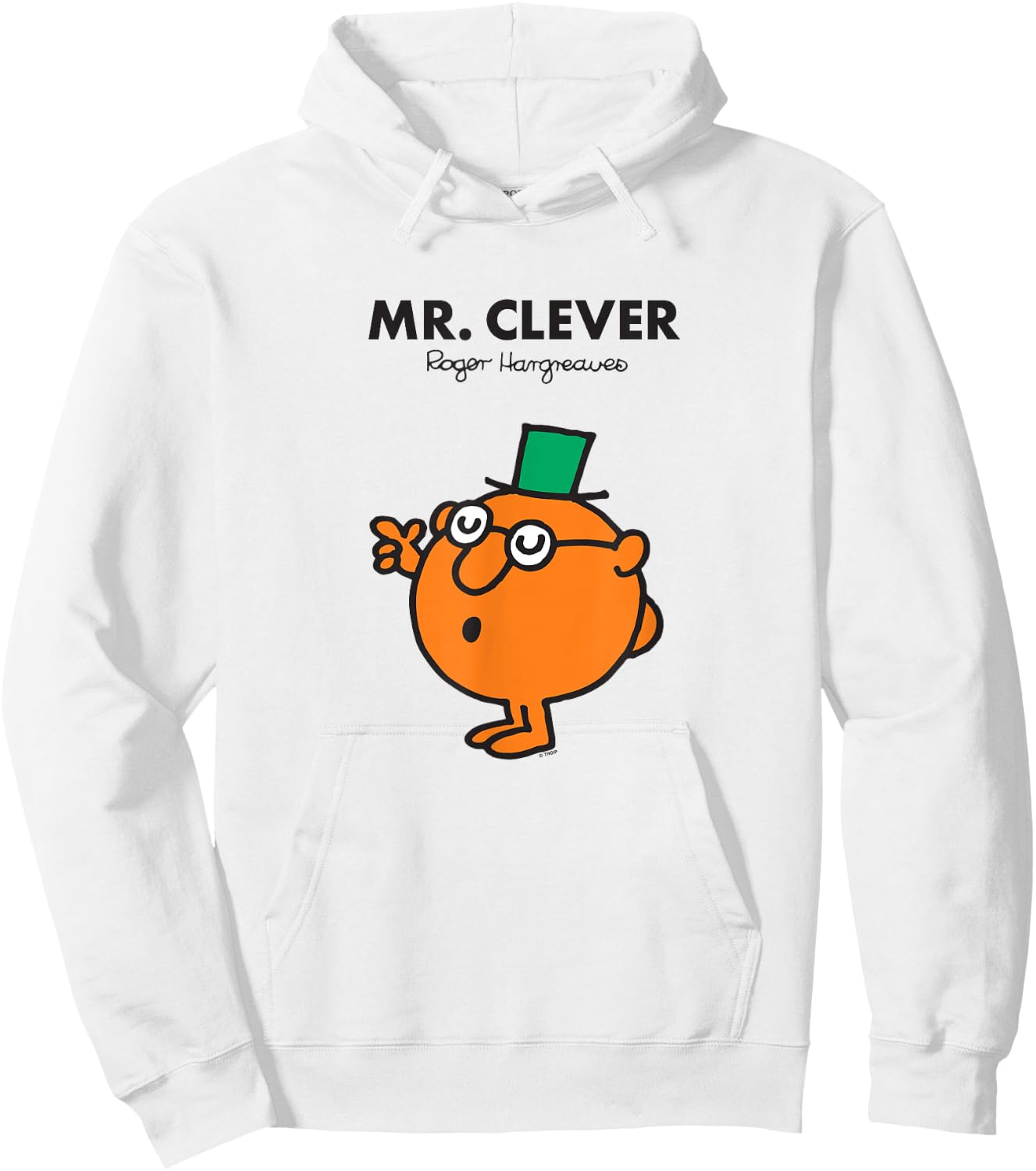 Mr. Men Mr. Clever Hoodie - Hoodie | White