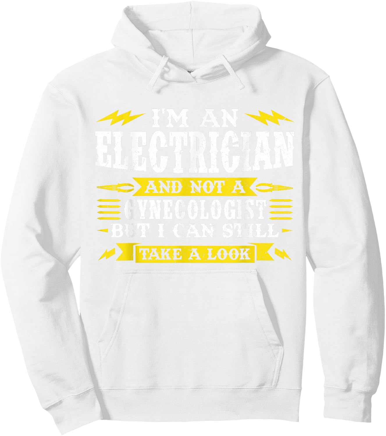 I'm an electrician and not a gynecologist Job Hoodie - Hoodie | White