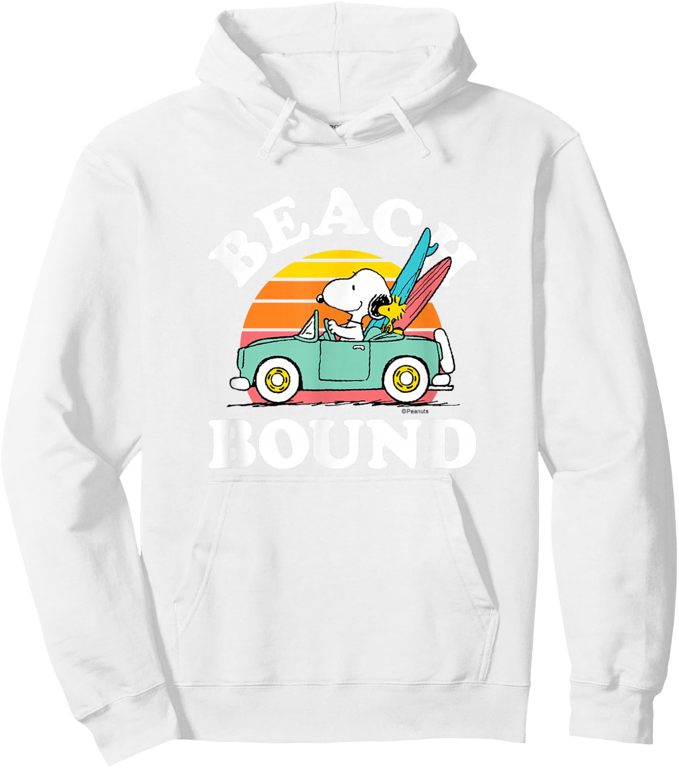 Peanuts - Snoopy Beach Bound Hoodie - Hoodie | White