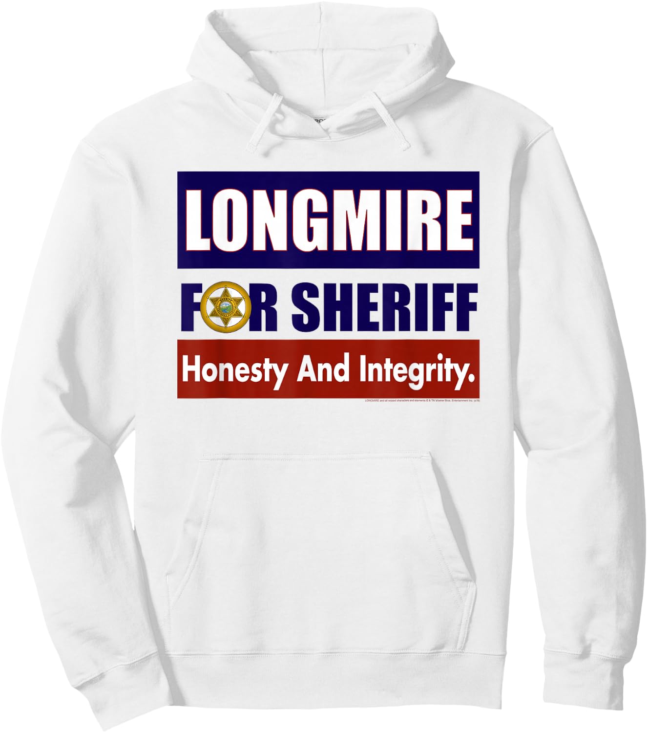 Longmire for Sheriff Hoodie - Hoodie | White