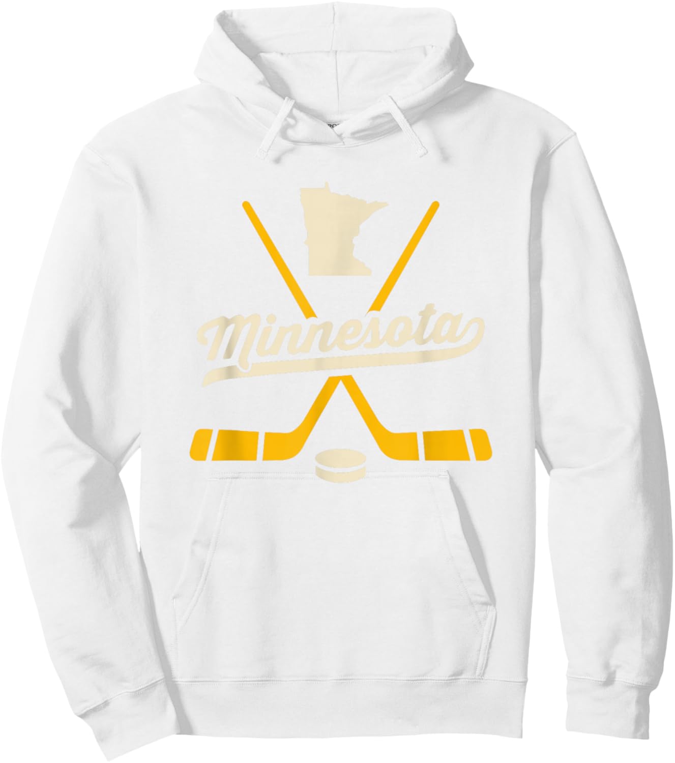 Vintage Minnesota Ice Hockey Sticks Sports Team Fan Gift Hoodie - Hoodie | White