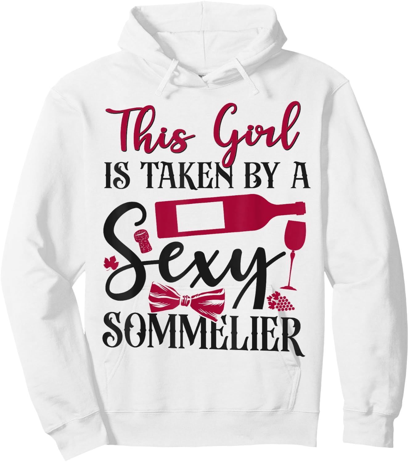 Sommelier Wine Drinking Tasting Girl Wife This Girl Is Taken Hoodie - Hoodie | White