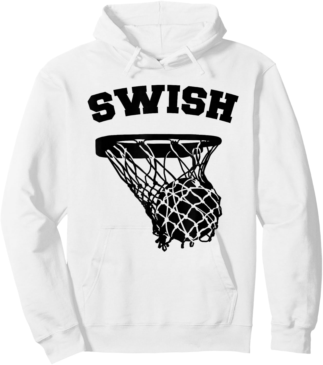 Basketball Swish Hoodie - Hoodie | White