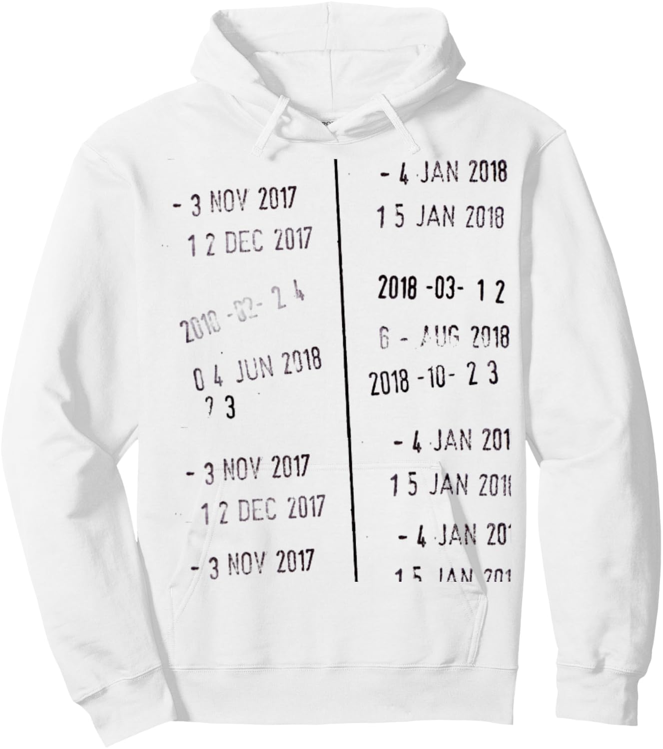 Funny Novelty Library Stamp Due Date Librarians Men Women Hoodie - Hoodie | White