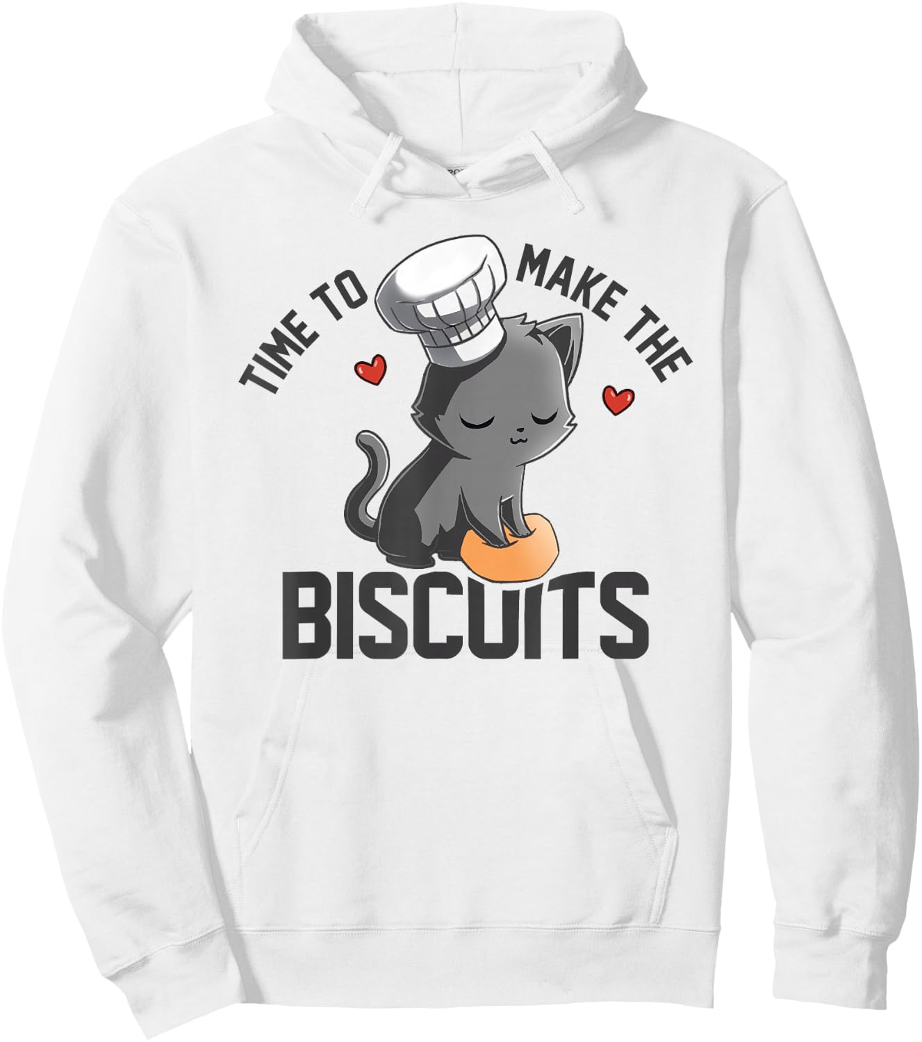 Time To Make The Biscuits Kneading Dough Kitten Hoodie - Hoodie | White