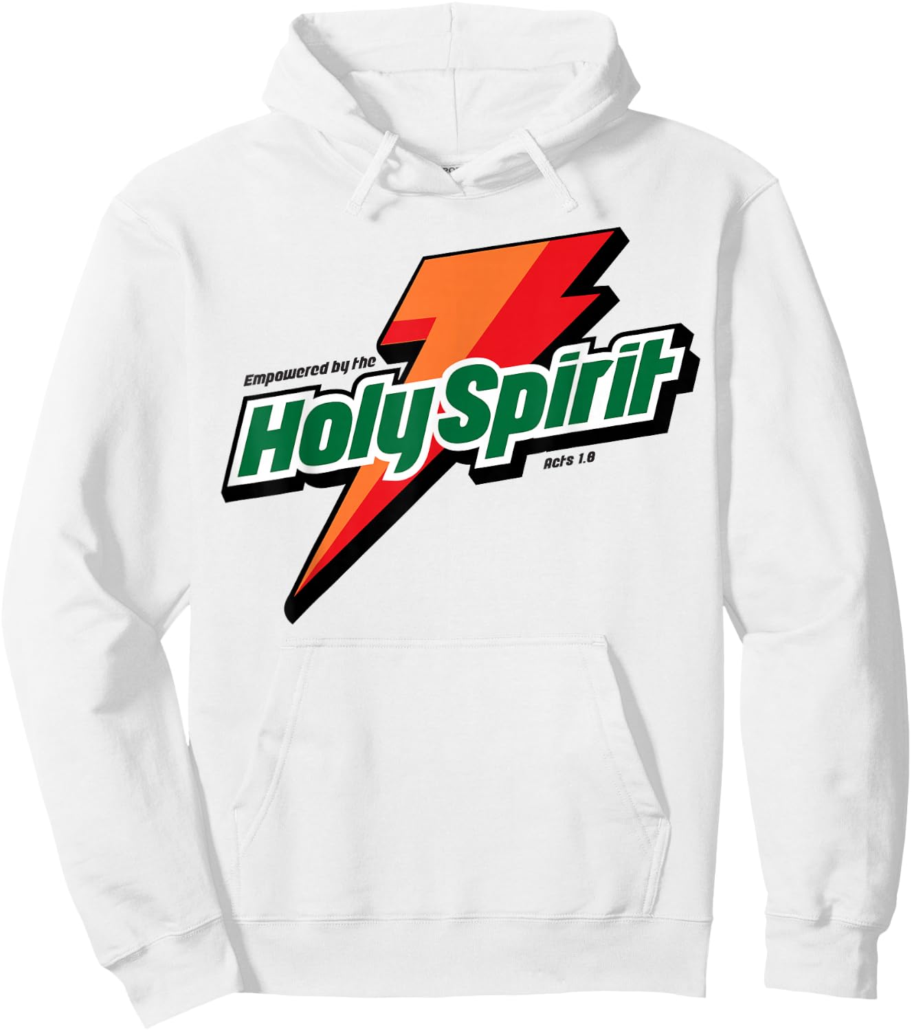 Empowered By The Holy Spirit Christian Hoodie - Hoodie | White
