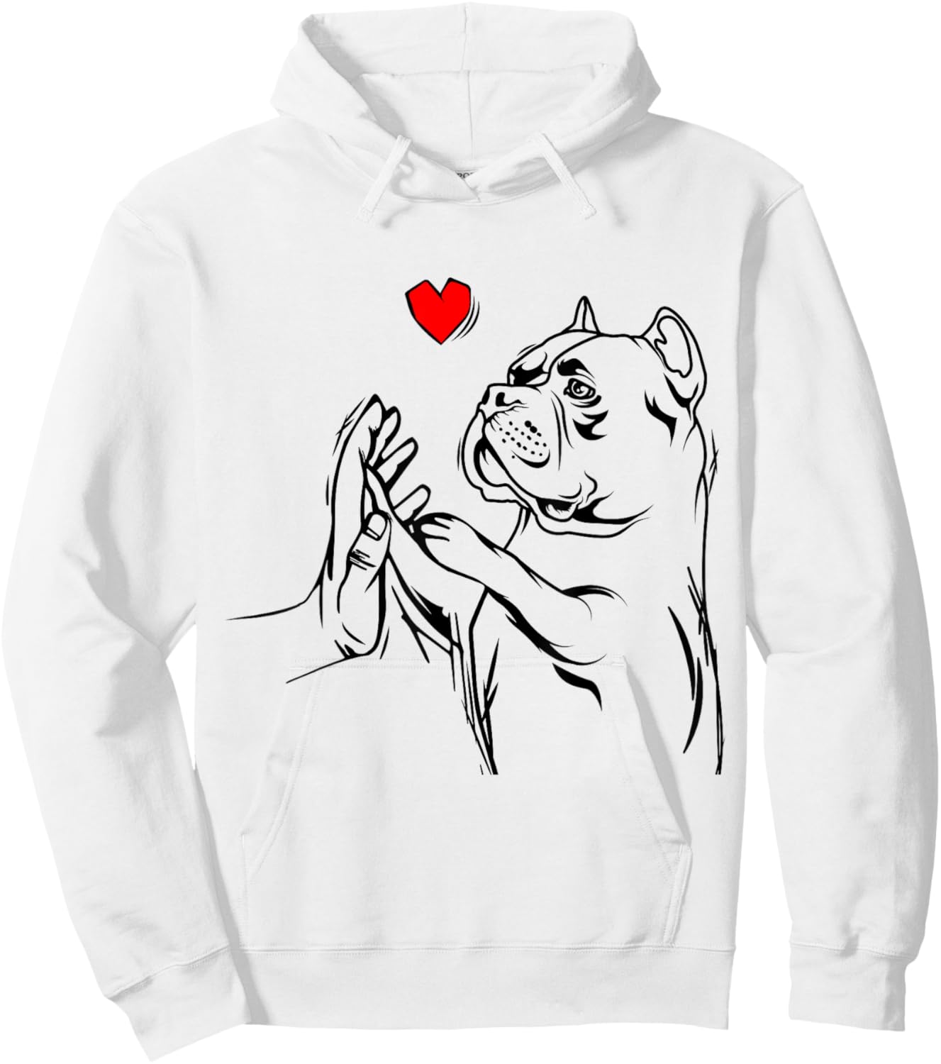 American Bully Love Cute Pitbull Dog Mom Funny Girls Hoodie - Hoodie | White