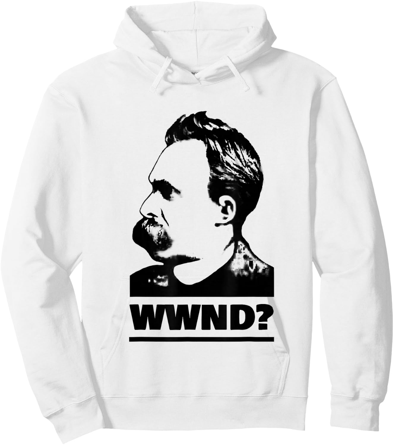 The Philosophy Shirt - What Would Nietzsche Do - Fun Philosopher Quote - Grey - X-Small - -Adult - Short Sleeve - - Classic Fit - Cotton 60%, Polyester 40% Hoodie - Hoodie | White