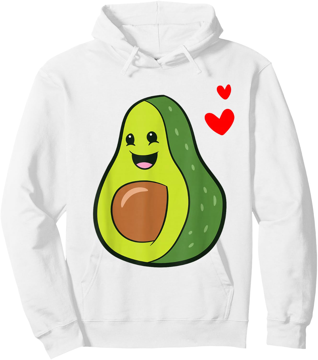 Avocado Vegan Vegetarian Love Avocados Hoodie - Hoodie | White