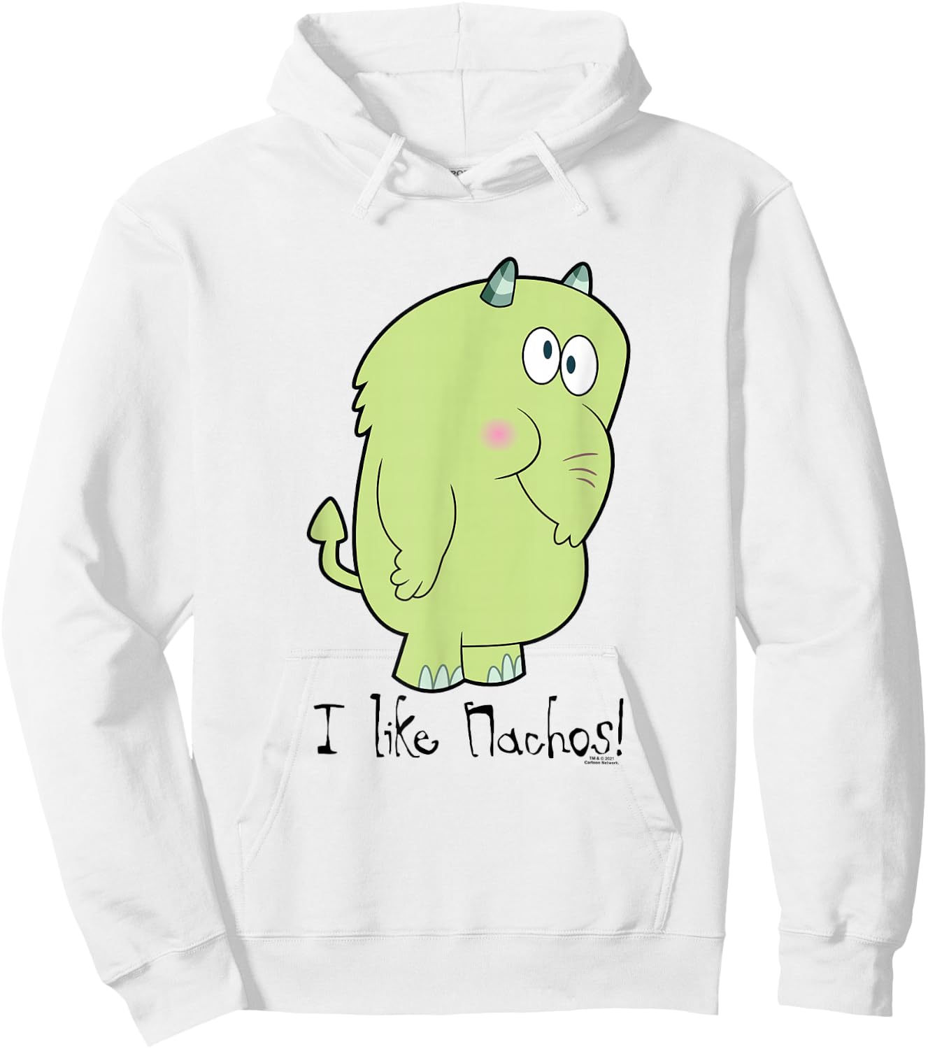 The Grim Adventures of Billy & Mandy Fred - I Like Nachos Hoodie - Hoodie | White