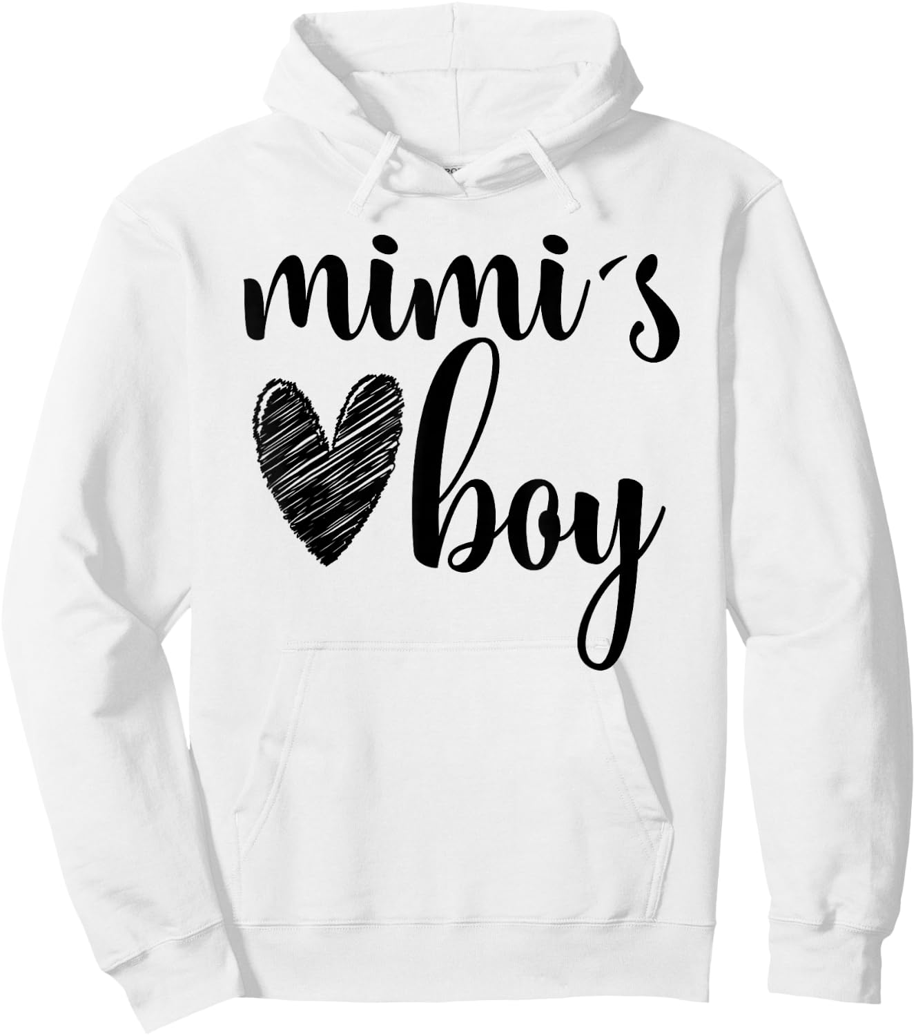 Funny Matching Mimi Boy for Grandma Whit Boy Mother's Day Hoodie - Hoodie | White