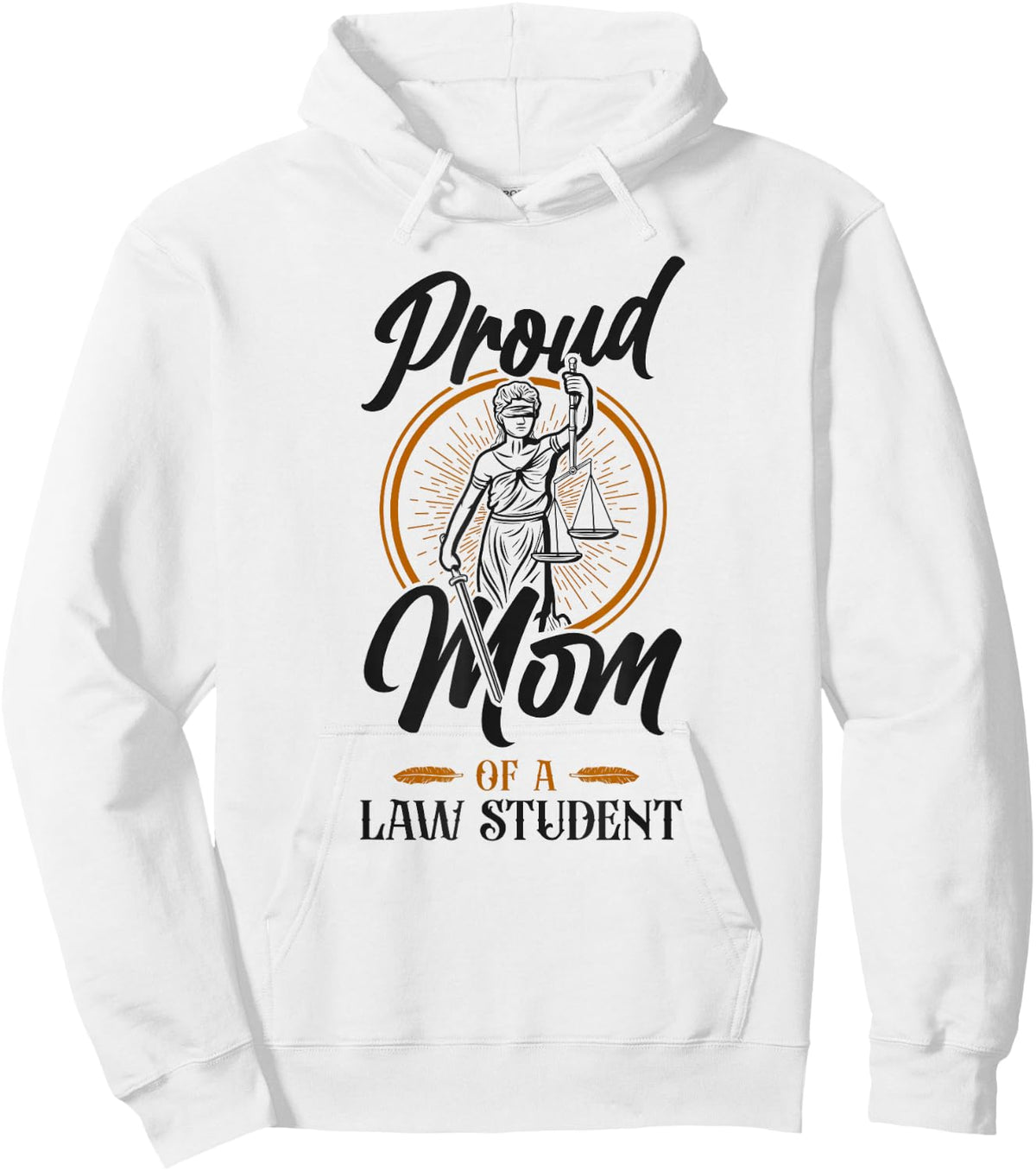 Young Lawyer Attorney Law Mom Mother Proud Mom Of A Law Hoodie - Hoodie | White