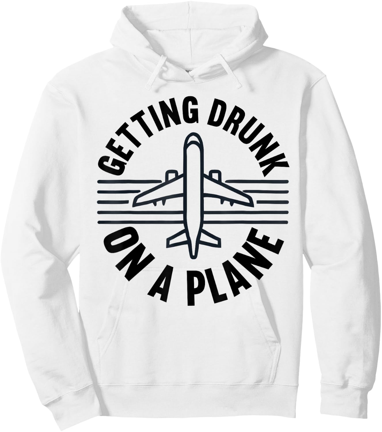 Getting Drunk On a Plane Shirt Funny Airplane Shirt Plane Hoodie - Hoodie | White
