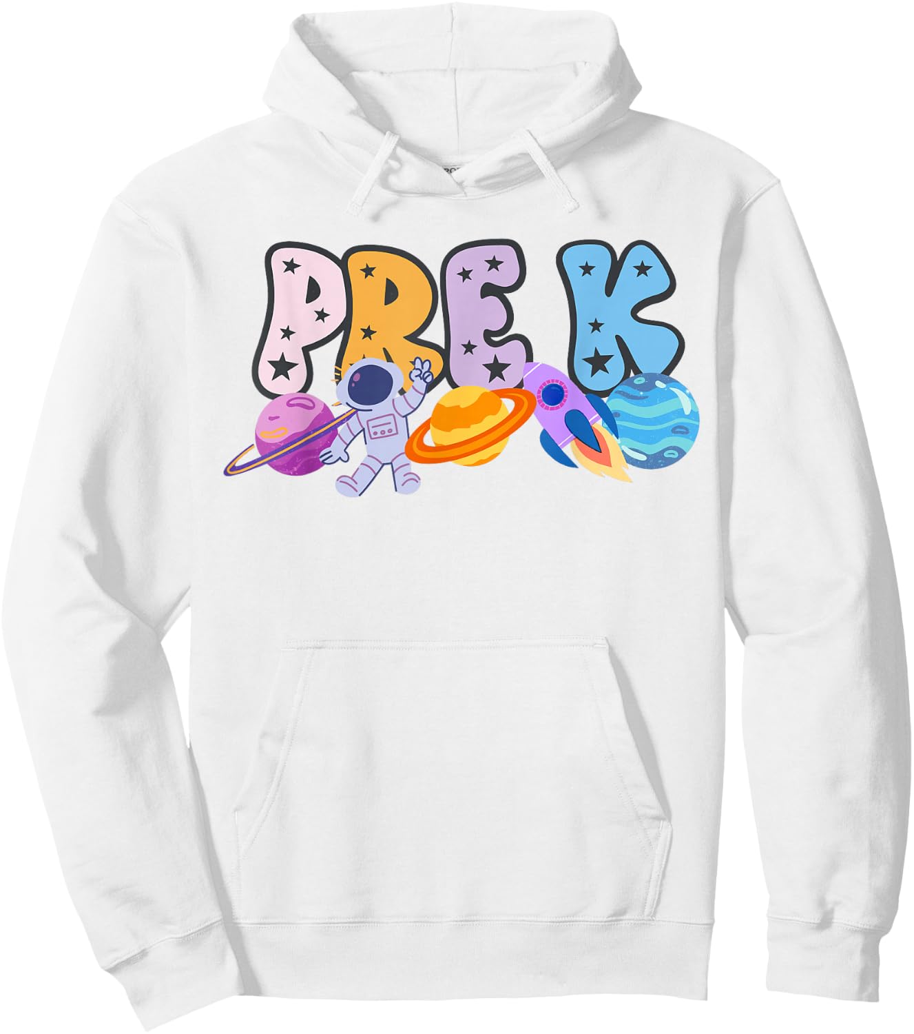 Pre K Grade Outer Space Solar System Planet Hoodie - Hoodie | White