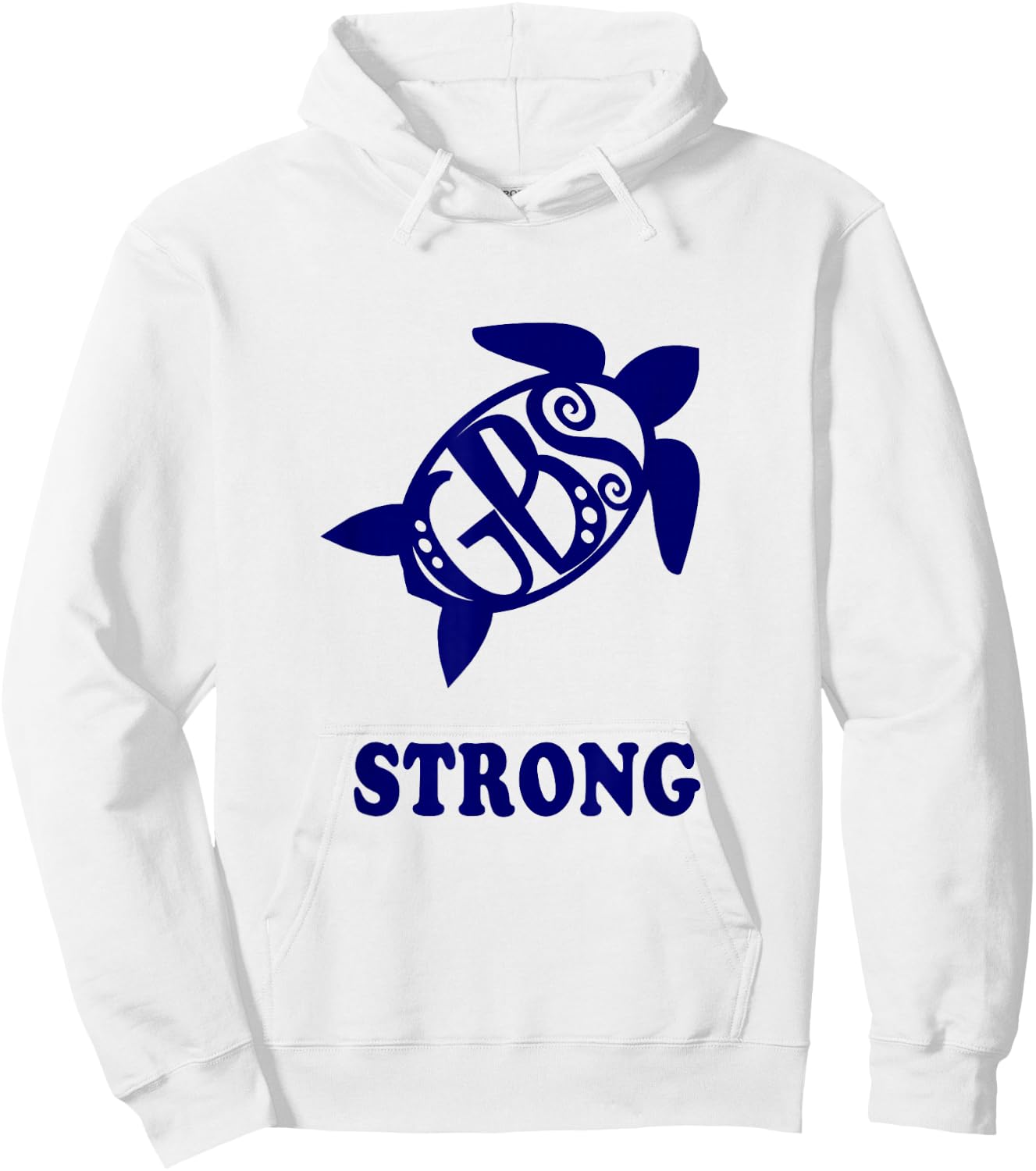 GBS turtle STRONG Guillain Barre syndrome survivor Hoodie - Hoodie | White